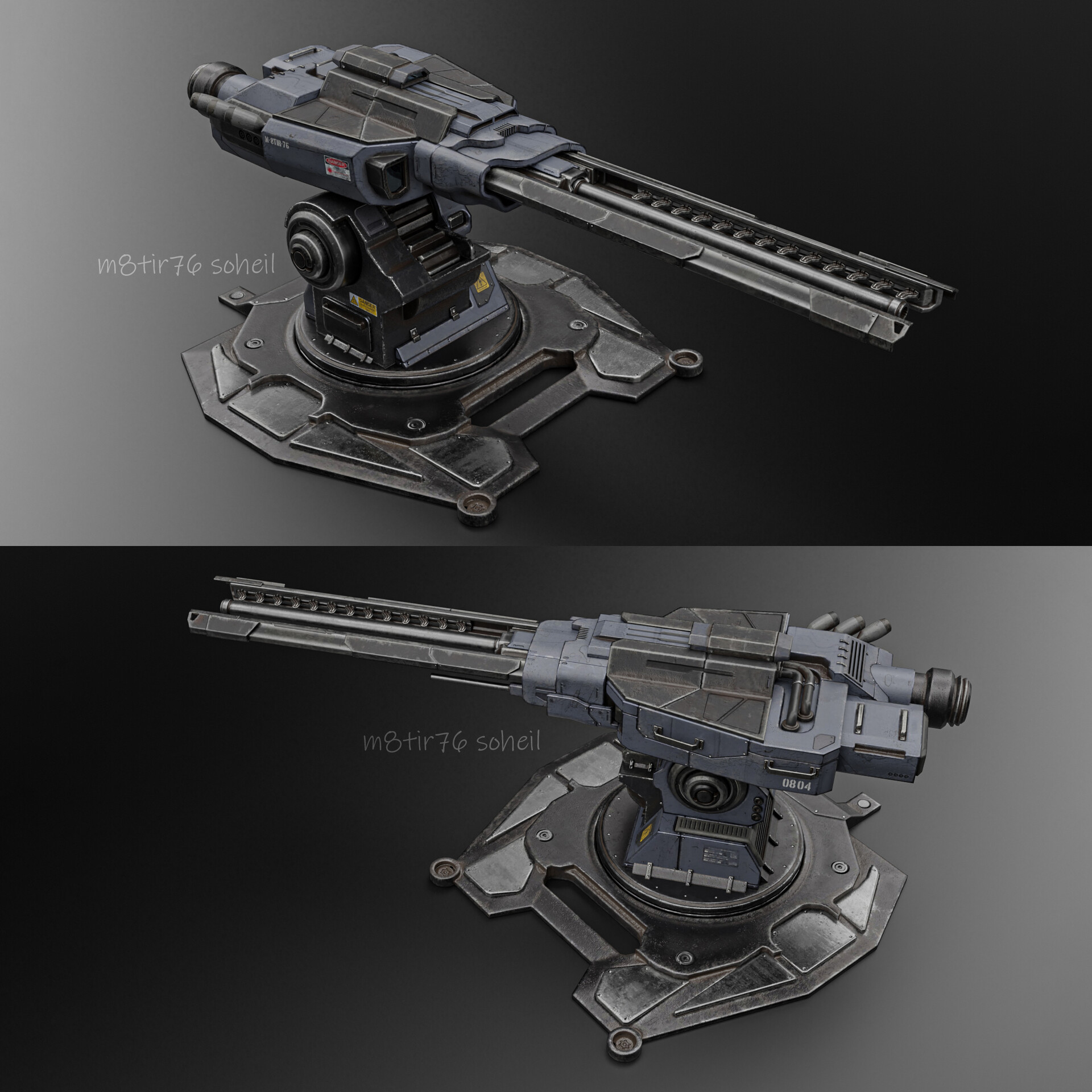 ArtStation Scifi Railgun 🔫