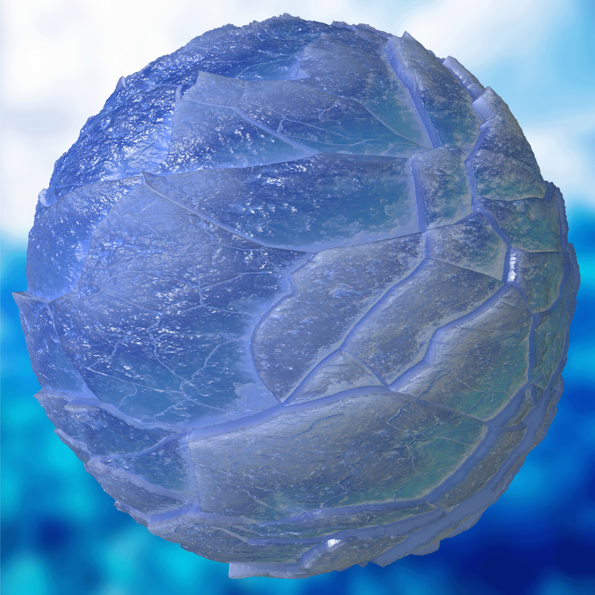 3D Environment Artist - Broken Ice Floe Material
