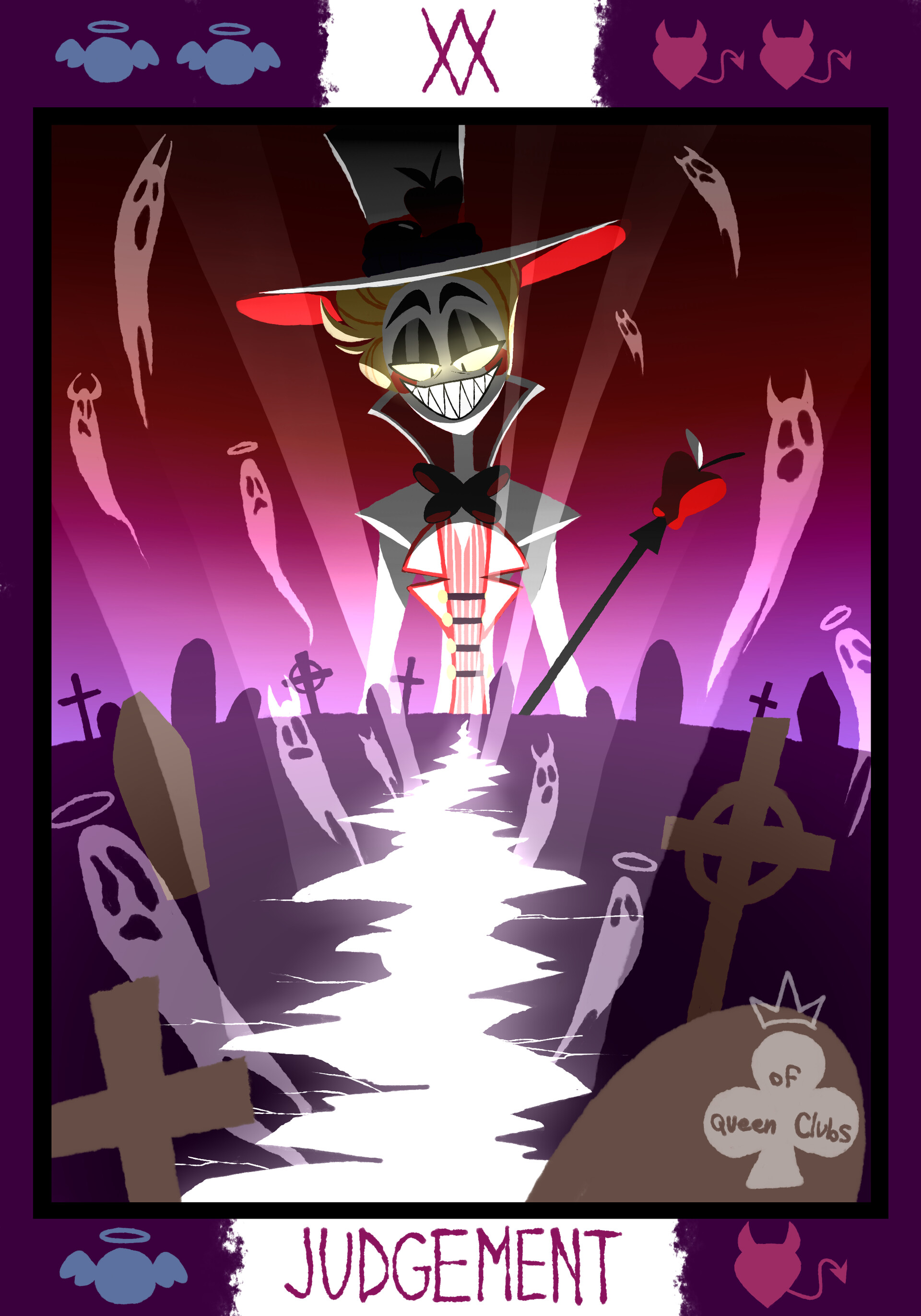 Artstation hazbin hotel helluva boss tarot cards 6