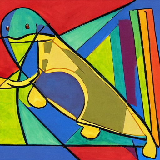ArtStation - Turtle in the style of cubism ArtStation - Turtle in the style of cubism