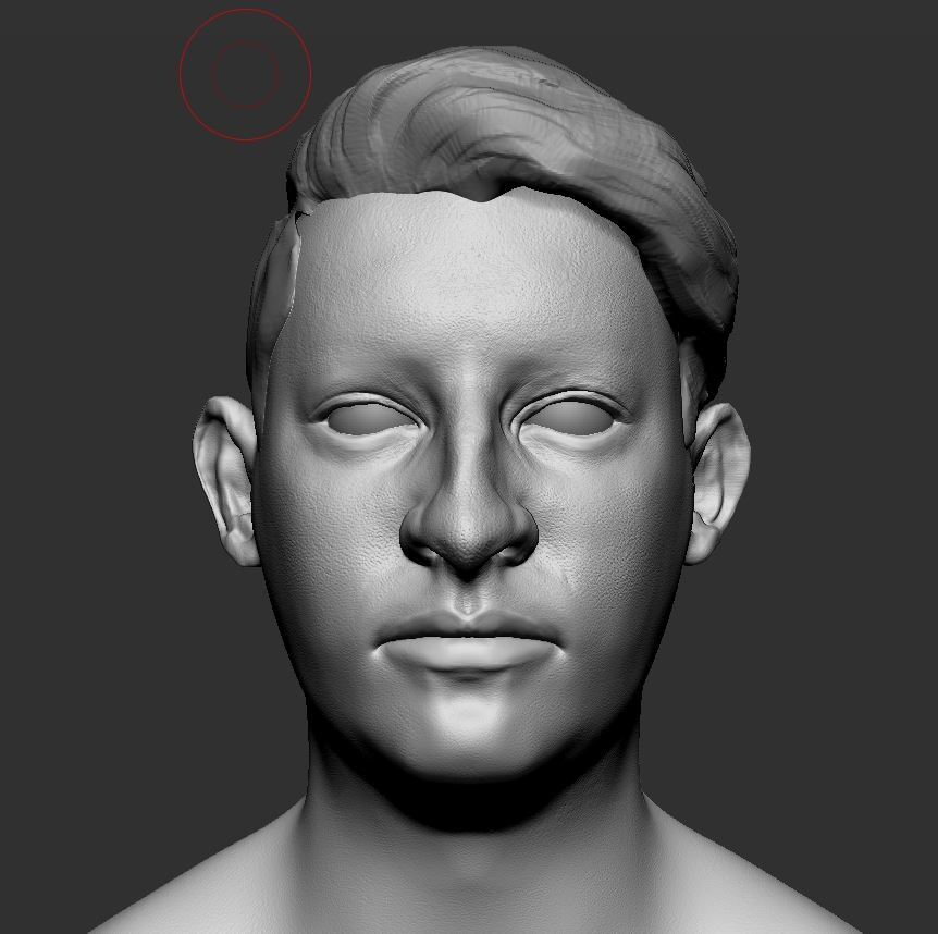 ArtStation - Self-portrait Head Sculpt