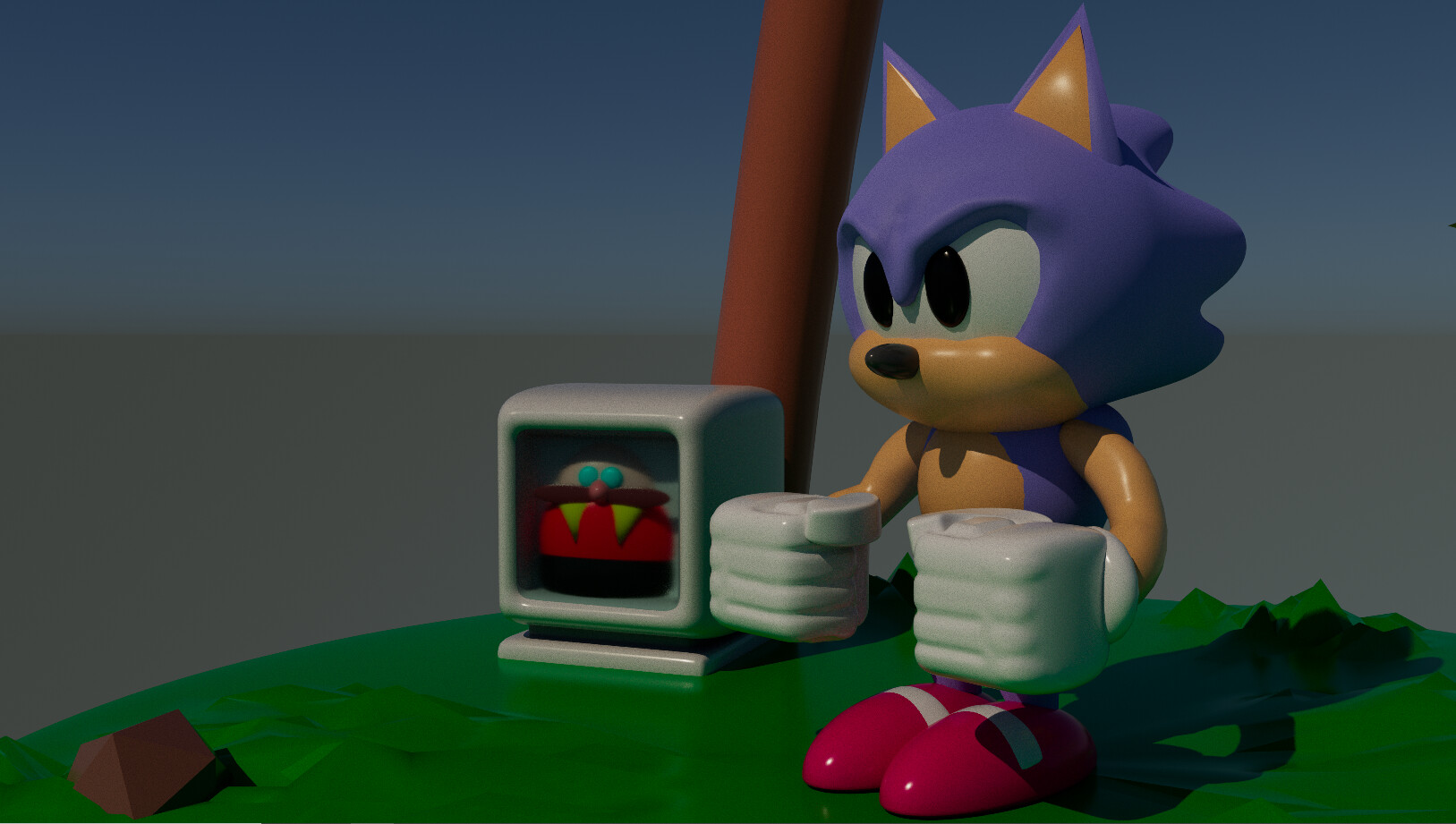 classic sonic 3d render : r/SonicTheHedgehog