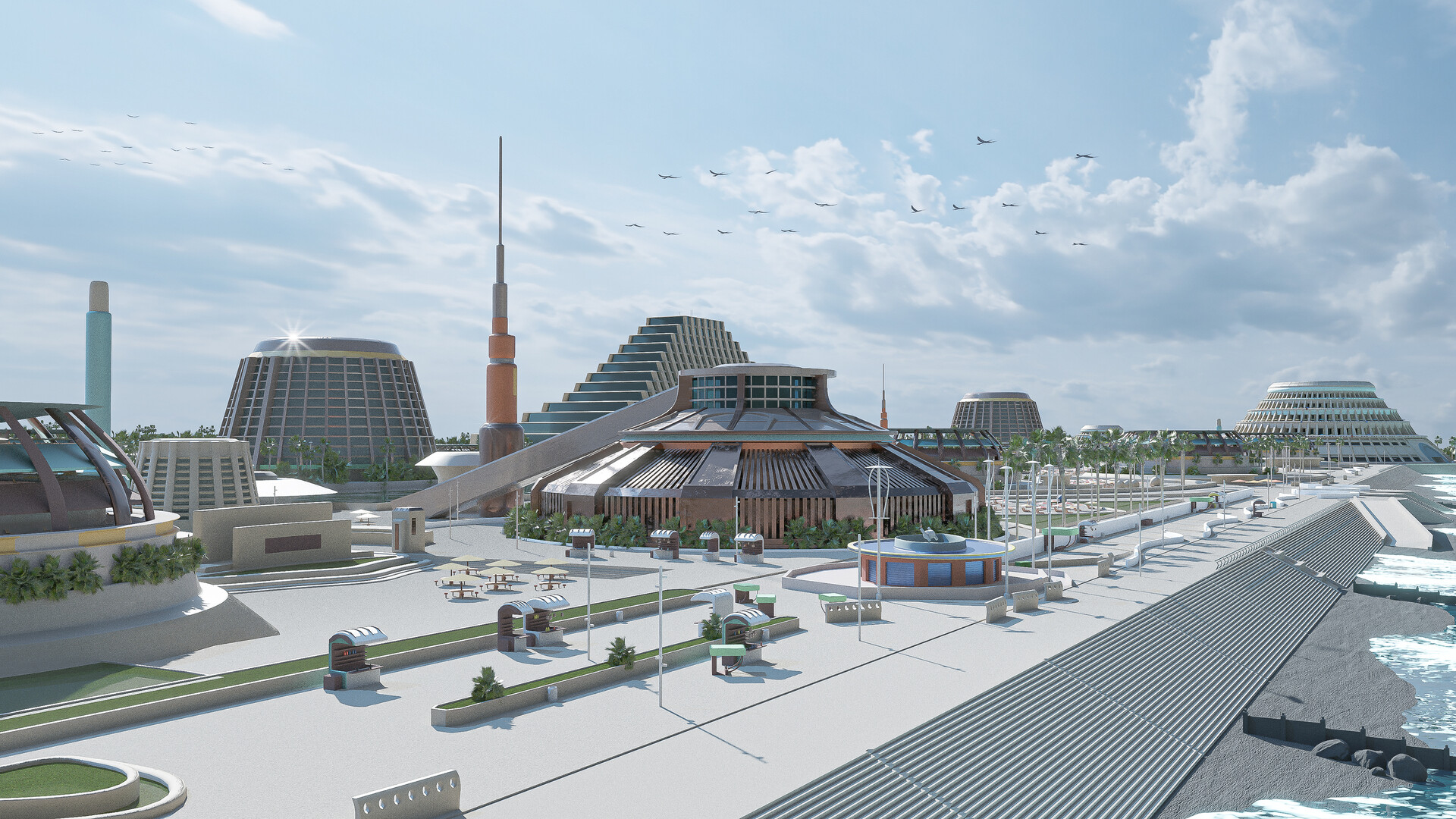 ArtStation - Star Wars: Andor Niamos Resort