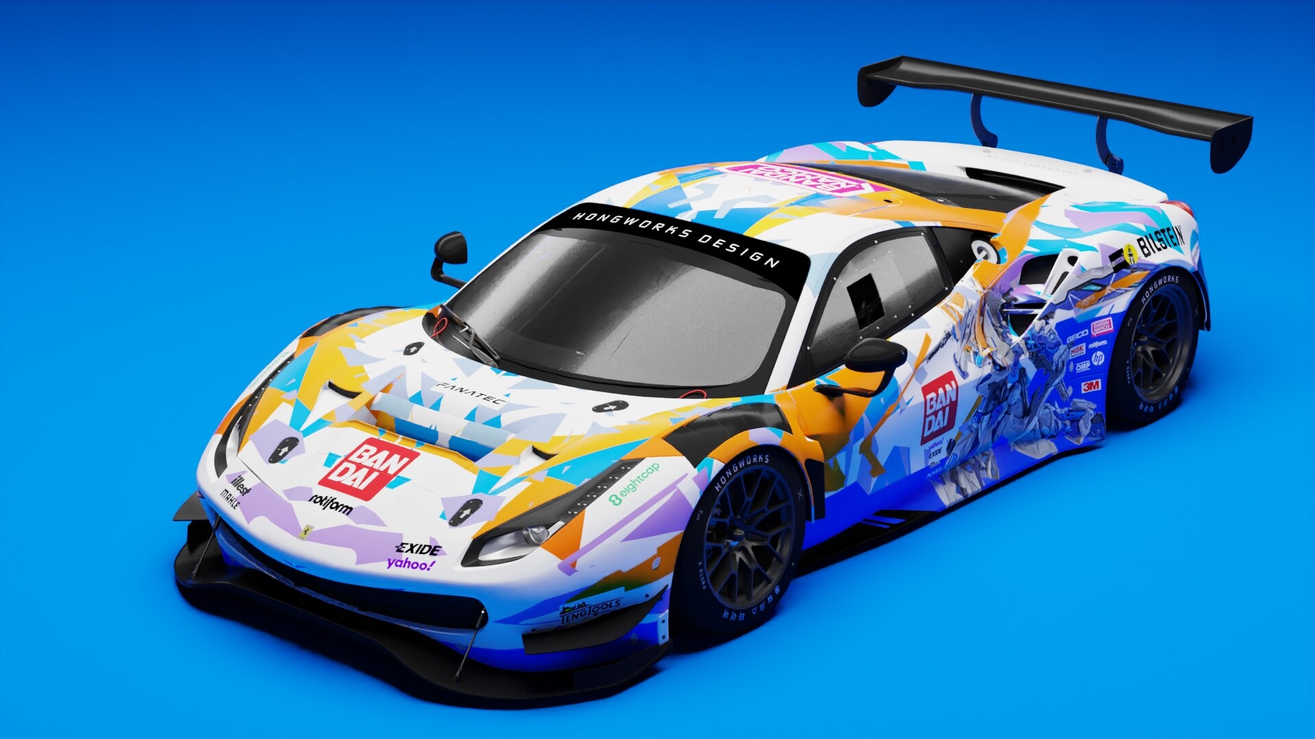 HONGWORKS Design - Ferrari 488 GTE Bandai livery