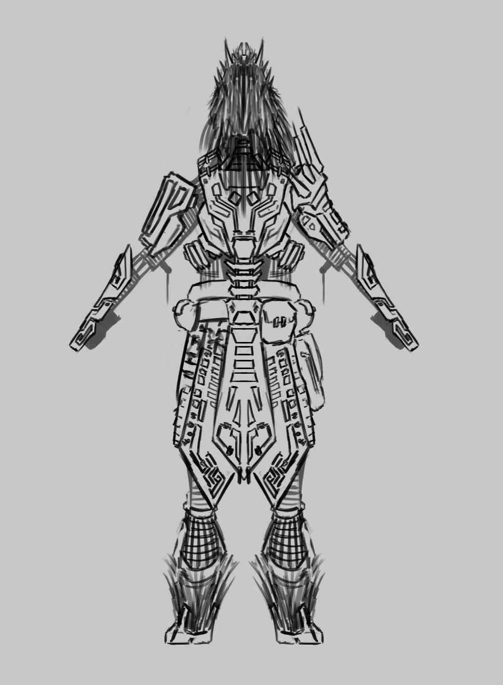 Big brother armor sketch back
