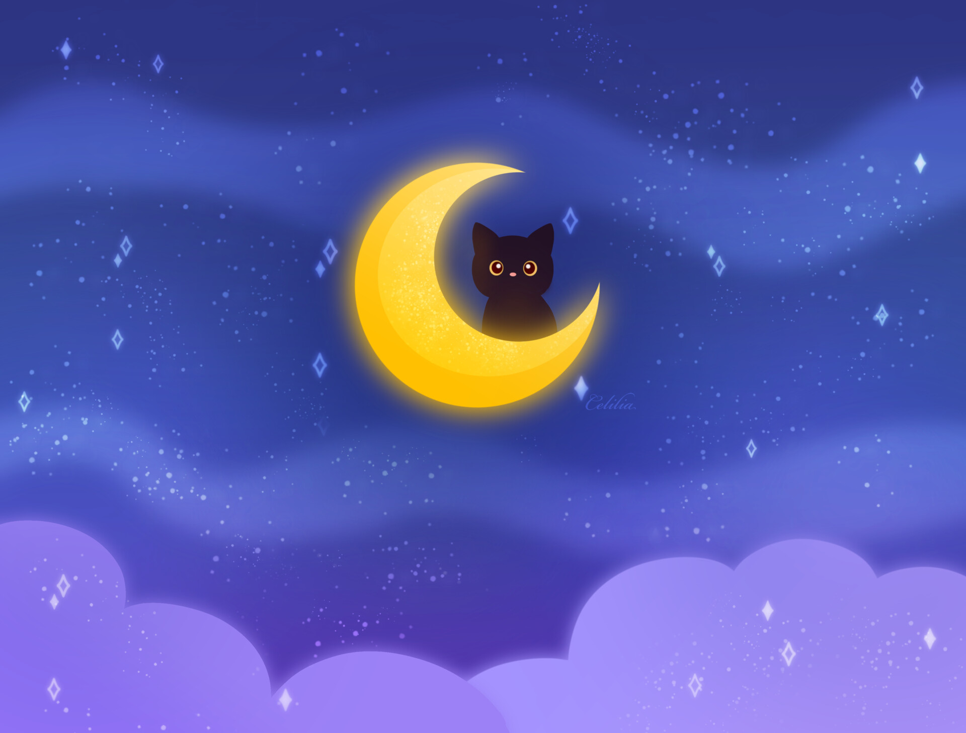 Artstation Moon Cat