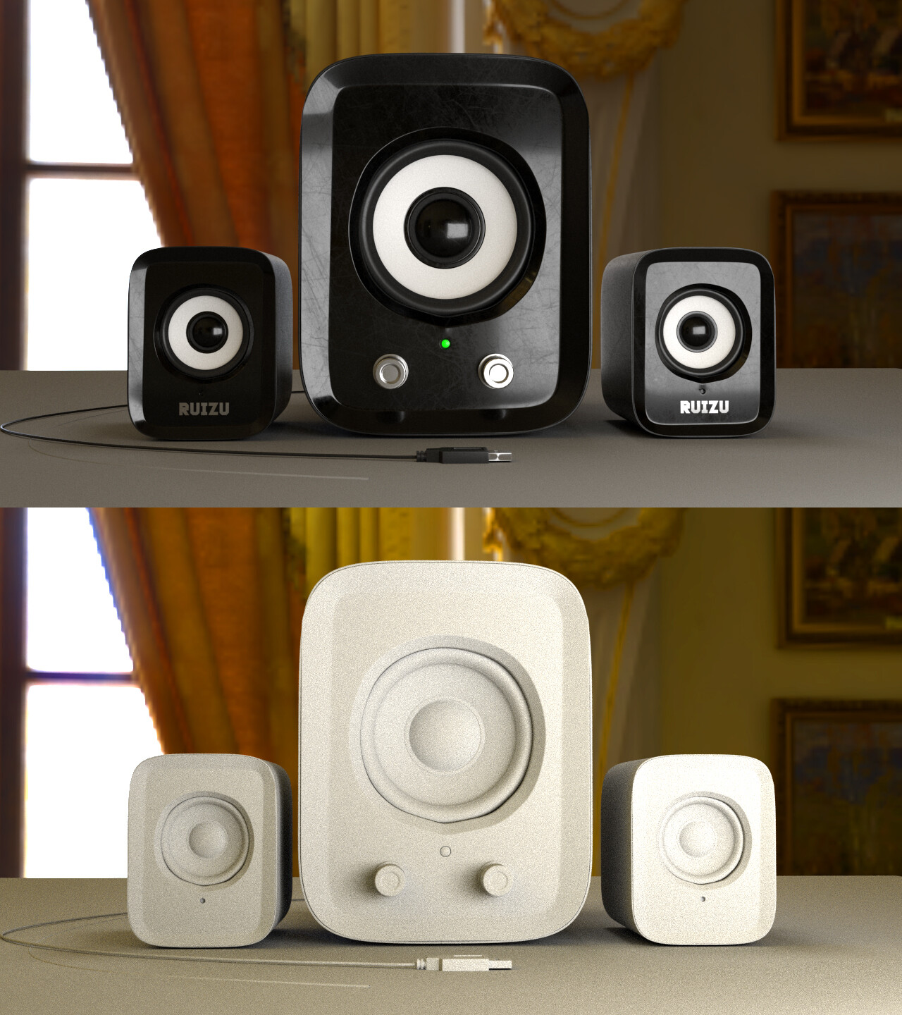 Ruizu speakers top