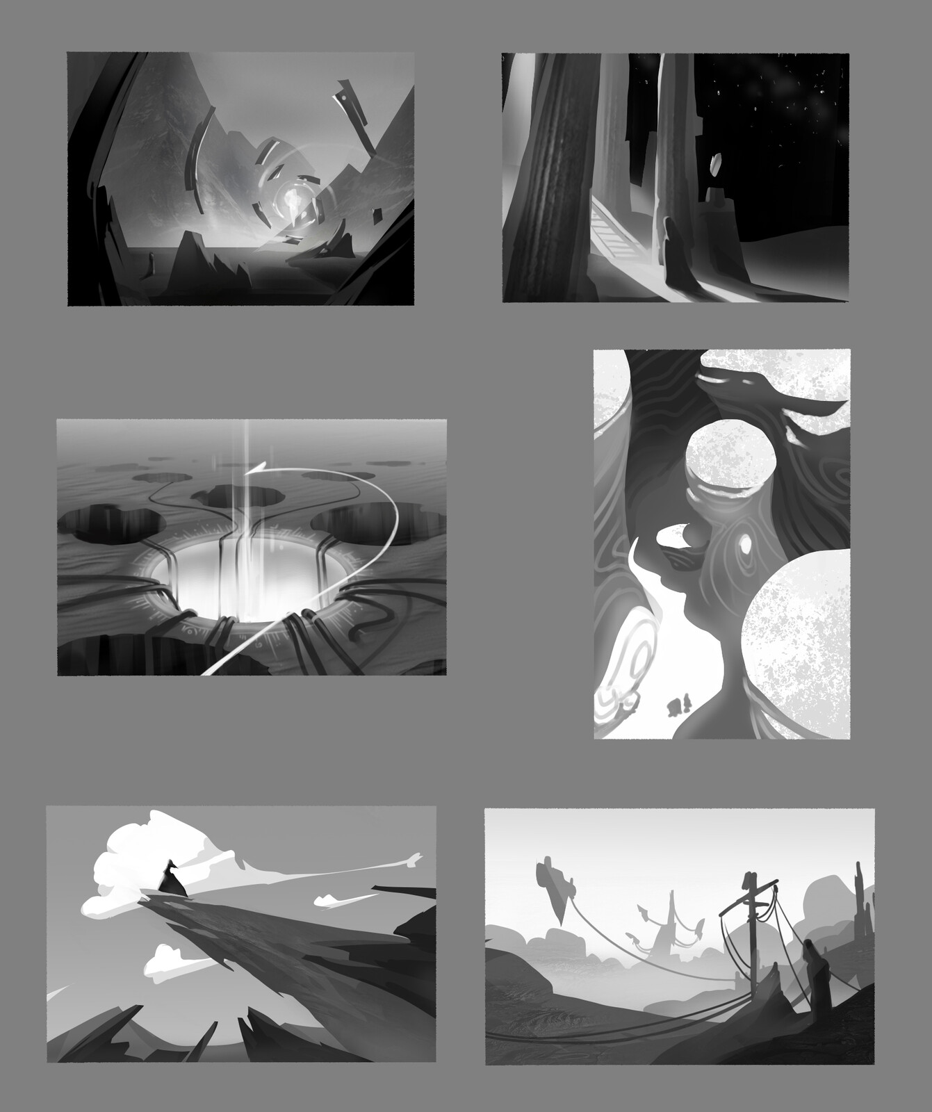 Gray scale thumbnails practice