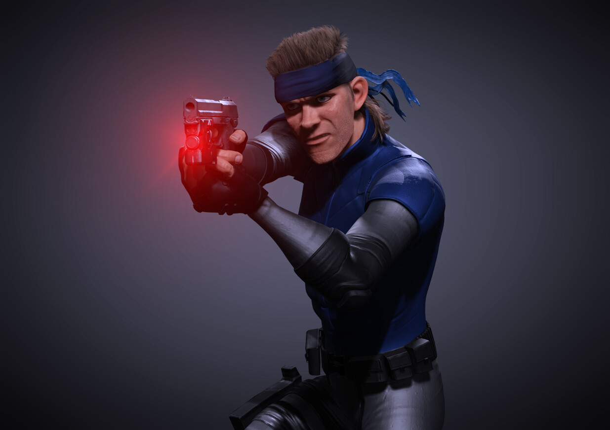 ArtStation Solid Snake Fanart