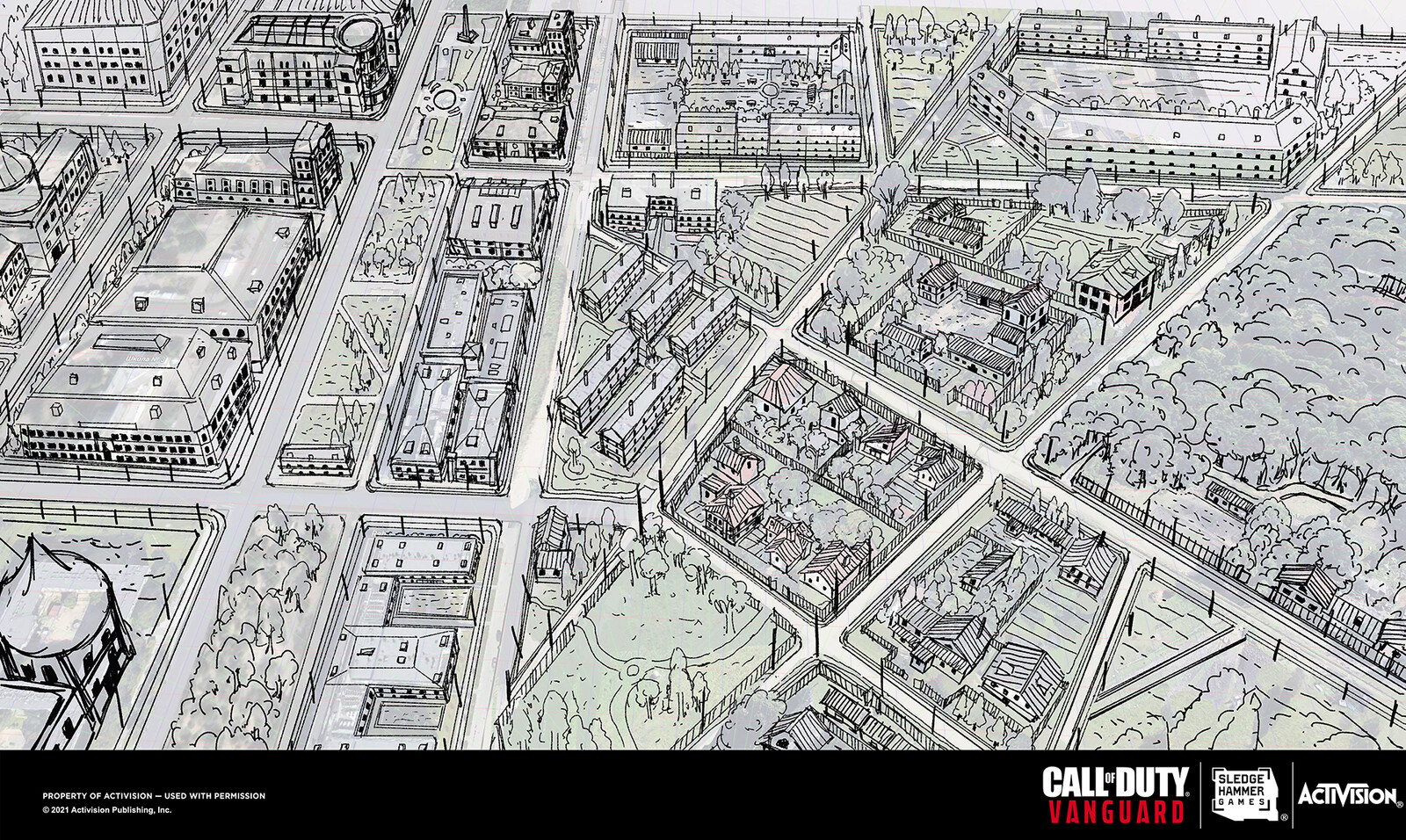 Call Of Duty Vanguard Concept Art - Beautiful Corner sketch