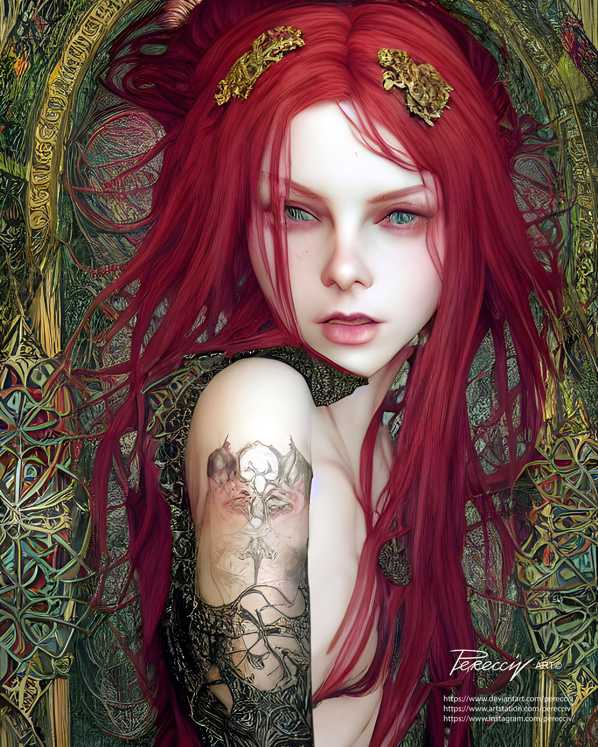 ArtStation Young Red haired Witch Is A Beast artstation-young-red-haired-witch-is-a-beast