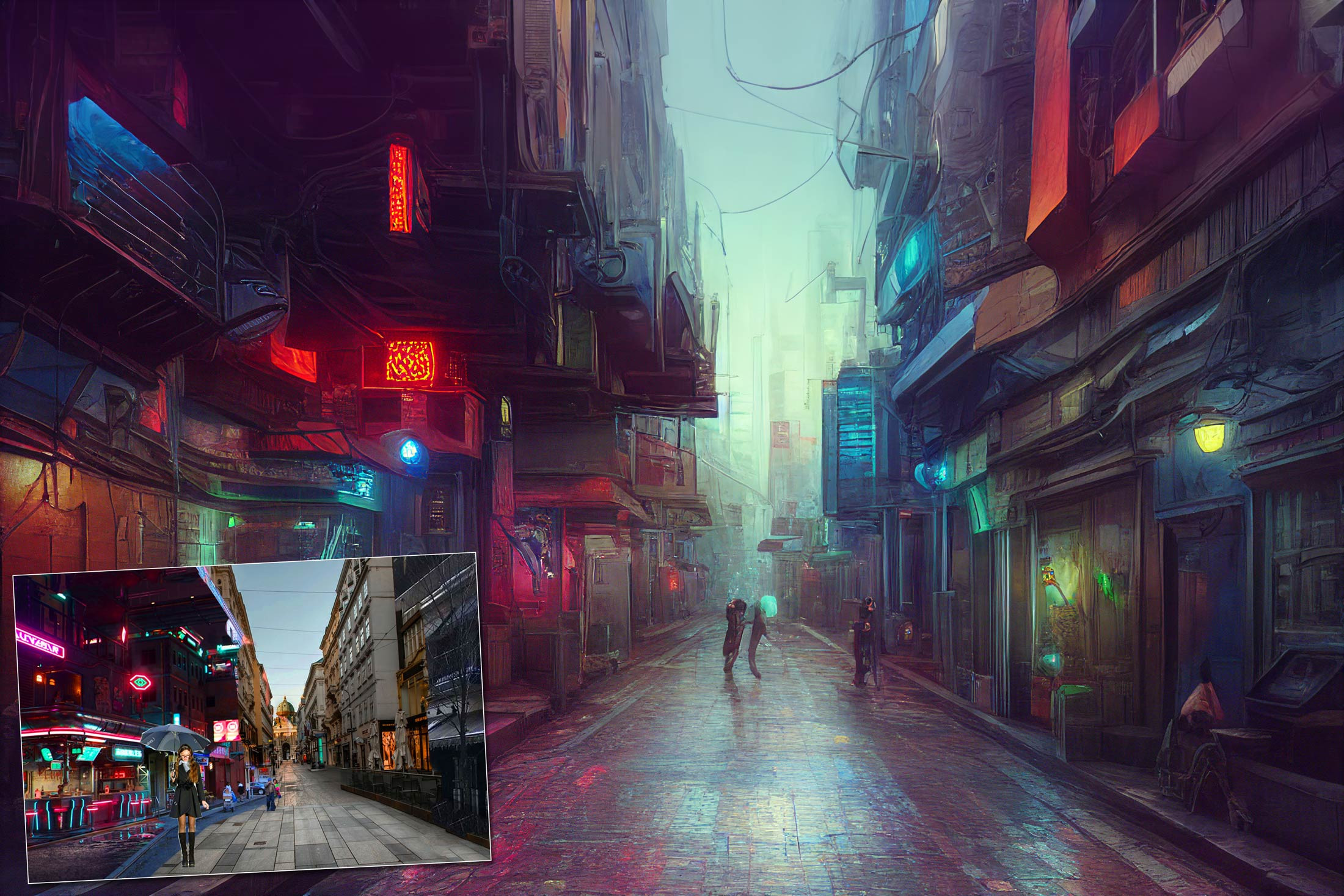 Environment studies for game design with the help of Photoshop collages.