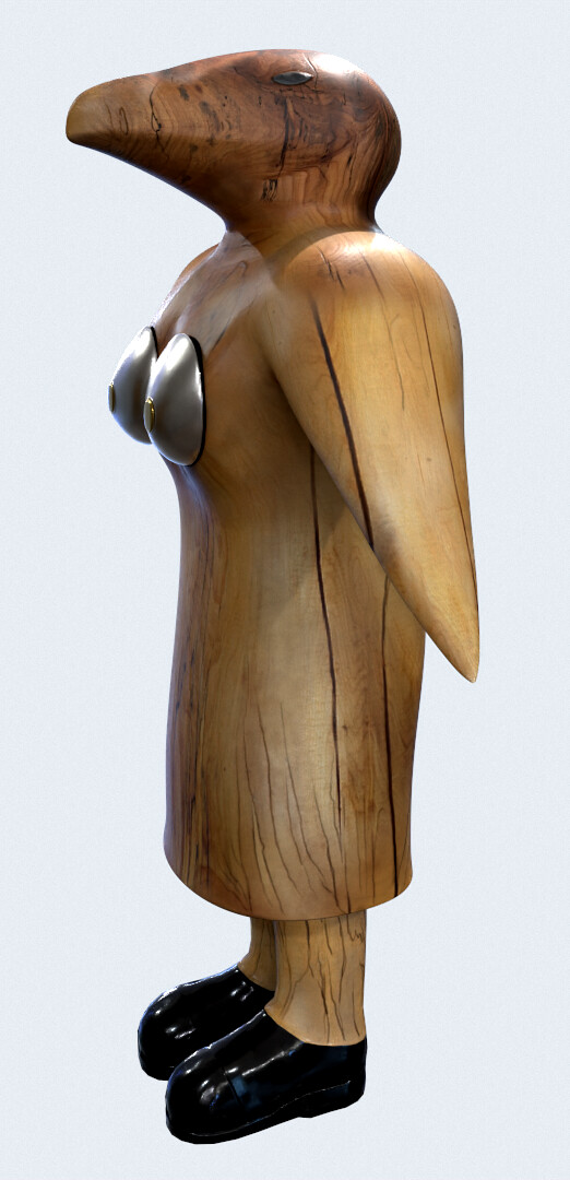 Keyshot render of my digital version of Donna Dodson's "Alpha Female" sculpt