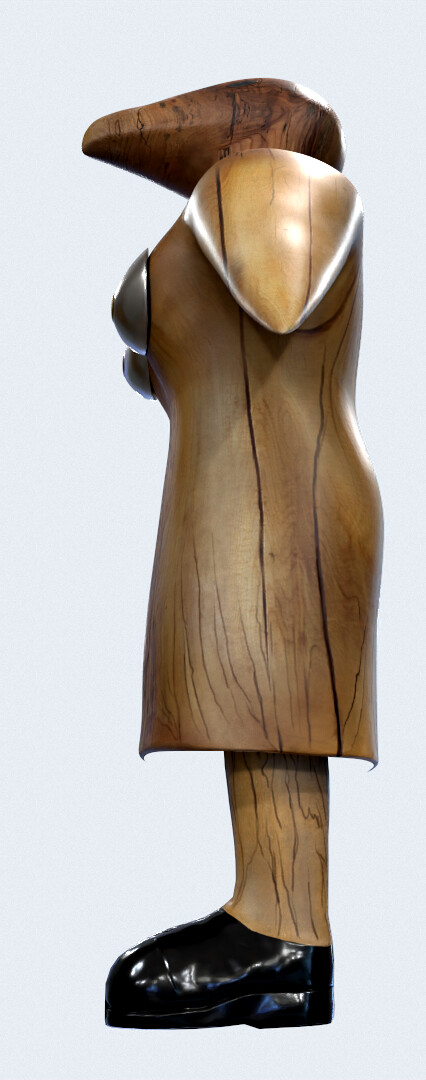 Keyshot render of my digital version of Donna Dodson's "Alpha Female" sculpt