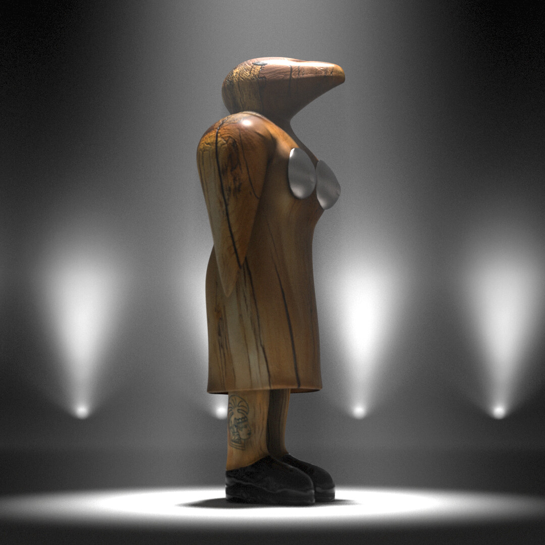Redshift render of my digital version of Donna Dodson's "Alpha Female" sculpt