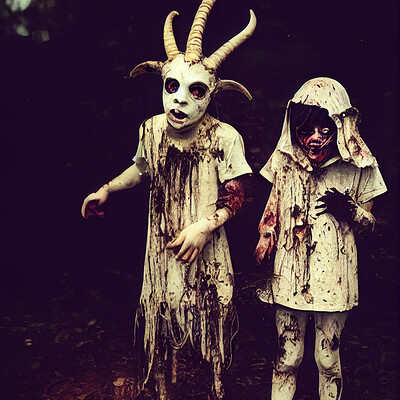 Dark philosophy darkphilosophy creepy kids wearing goat mask wearing dirty stai 5edf06d7 1966 4b40 8ca3 af91c772d582