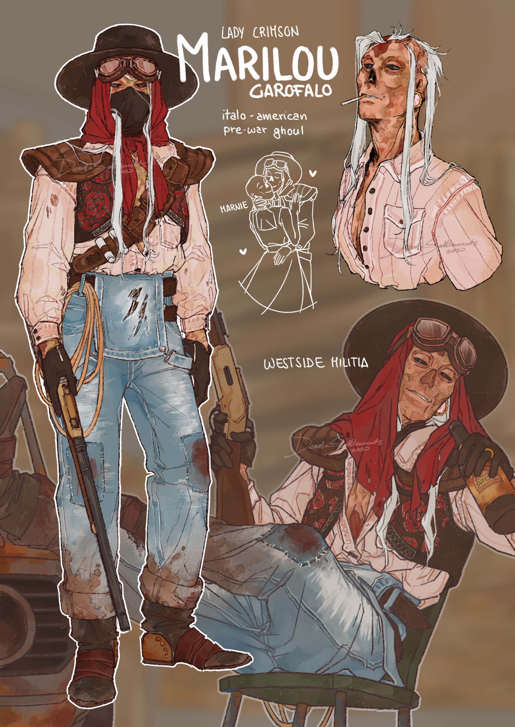 Artstation fallout oc ref marilou