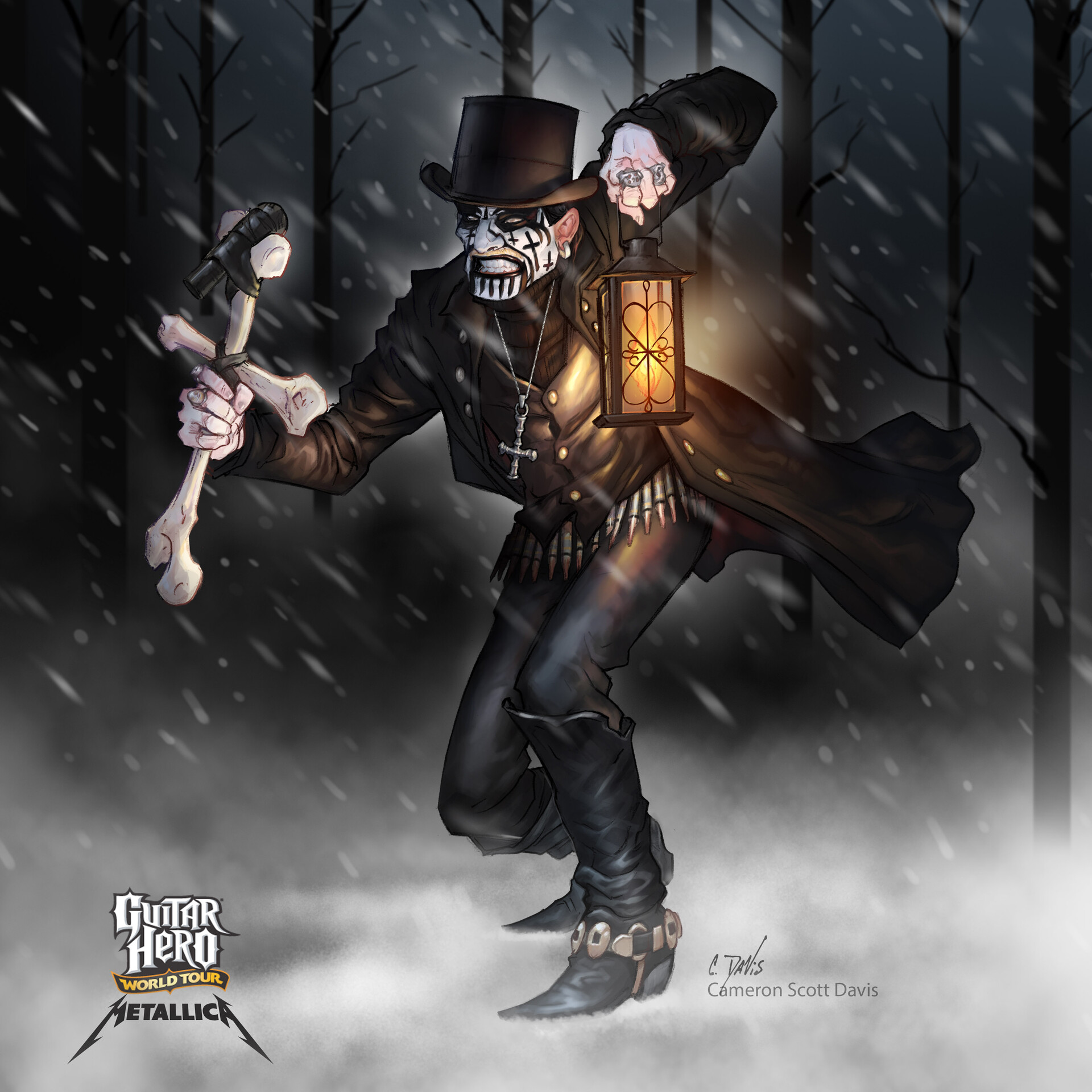 ArtStation King Diamond Guitar Hero Metallica artstation-king-diamond-guitar-hero-metallica