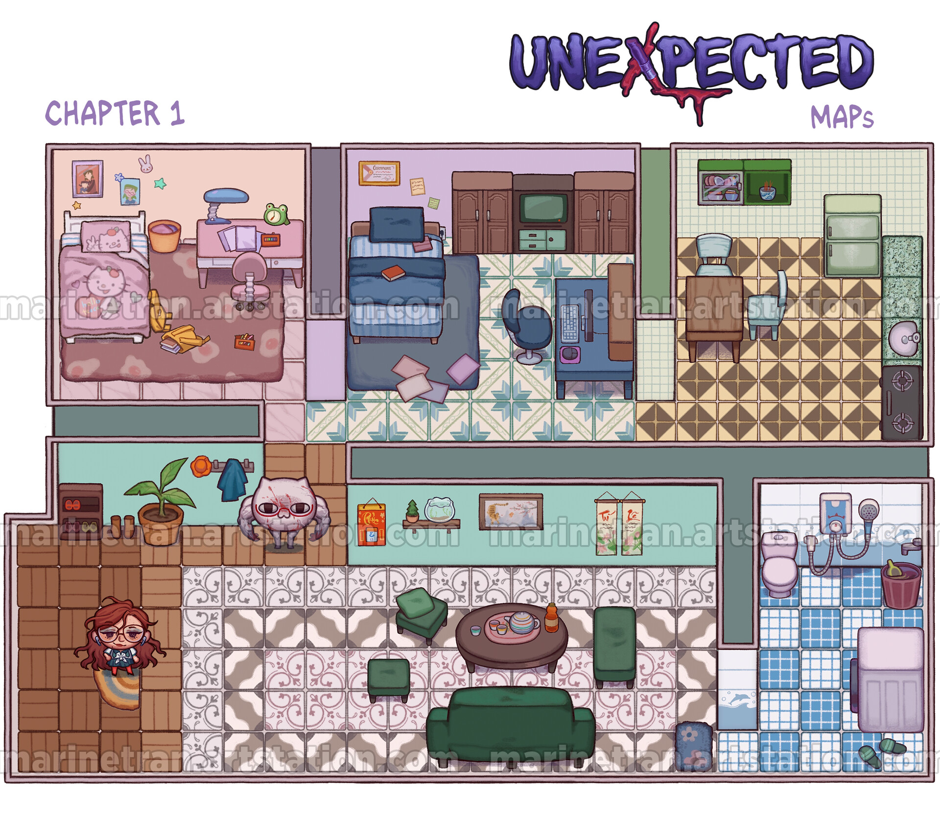 Marine Tran - UNEXPECTED RPG Maker Project - Maps