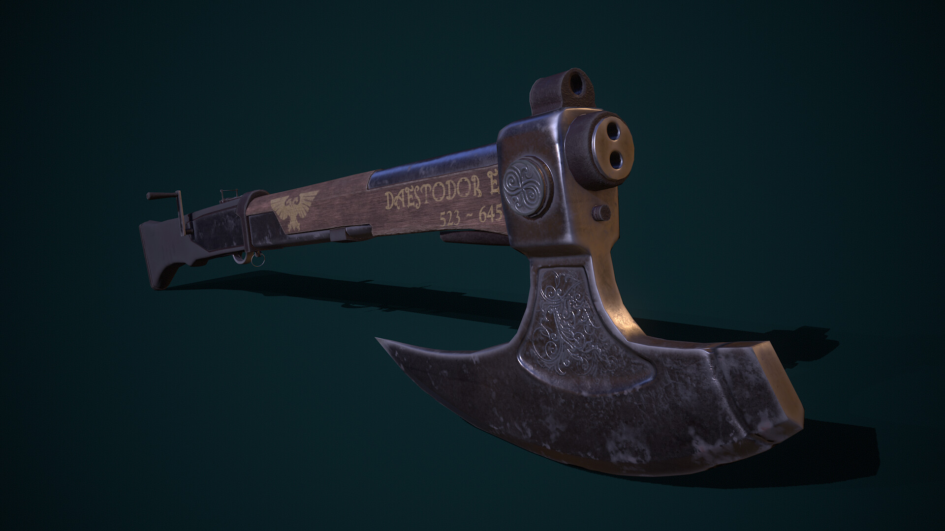 ArtStation - Prop - Gun Axe