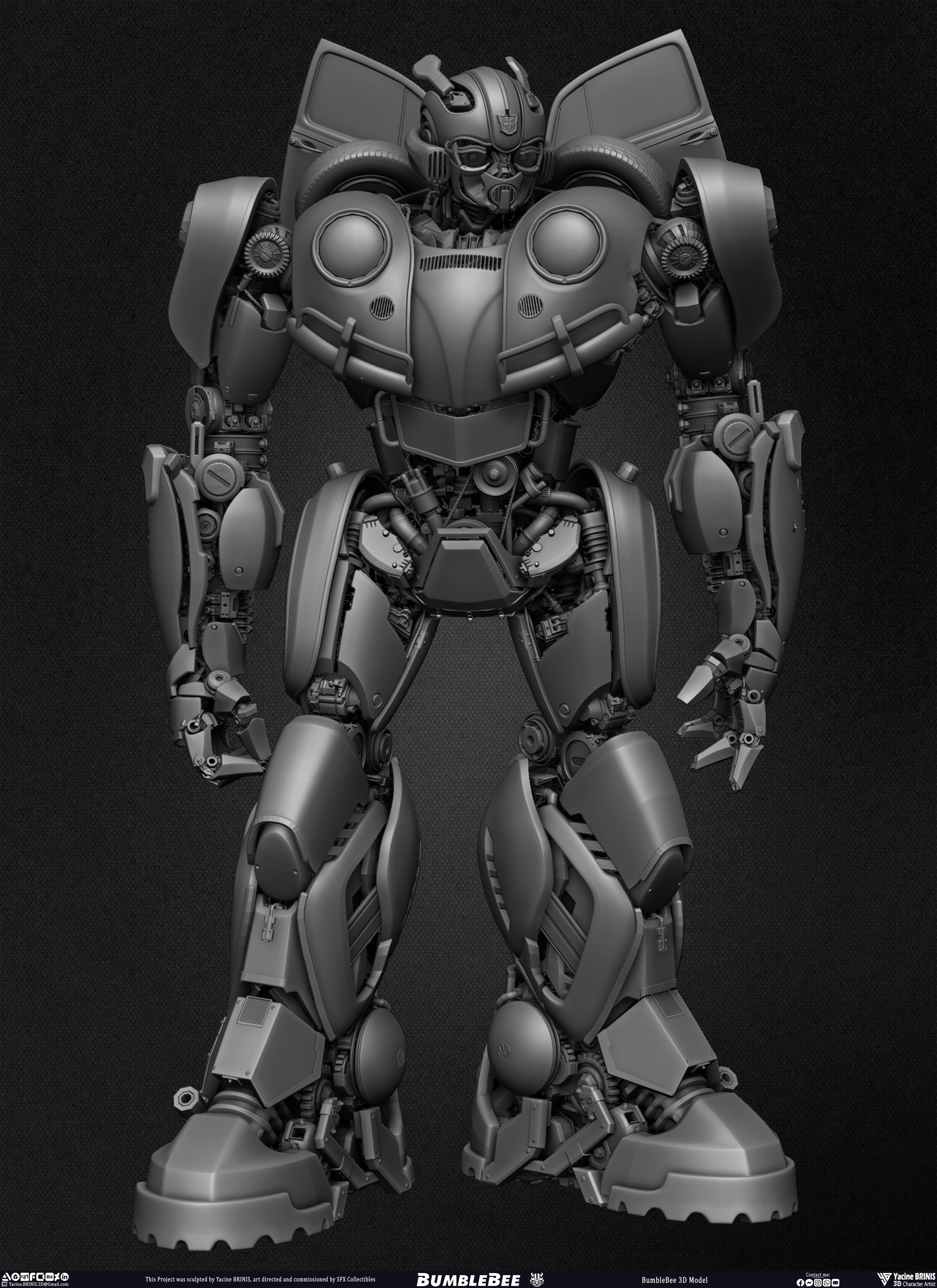 Transformers BumbleBee Sculpted by Yacine BRINIS 003