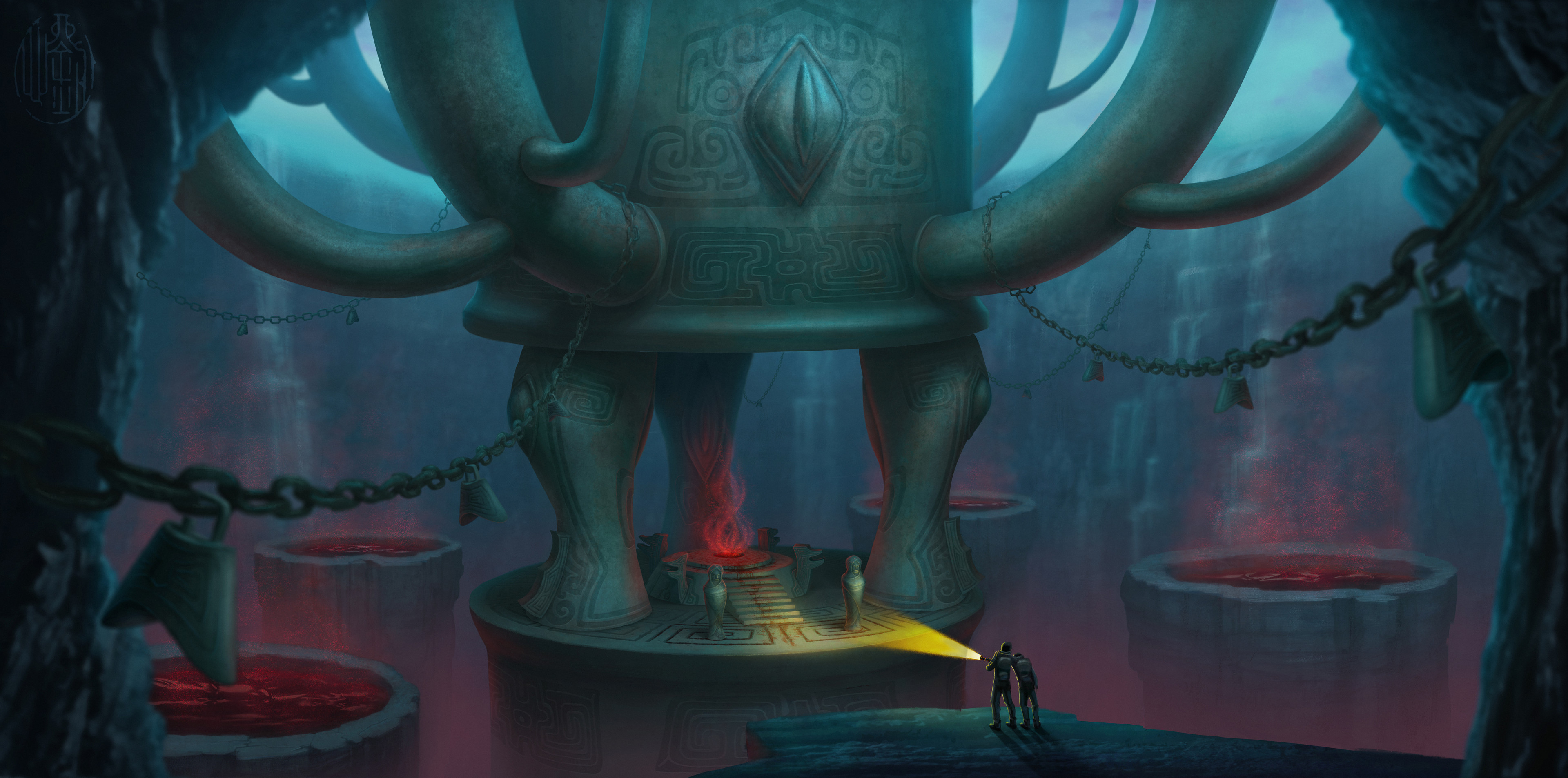 Ancient Bronze Tree_environment design