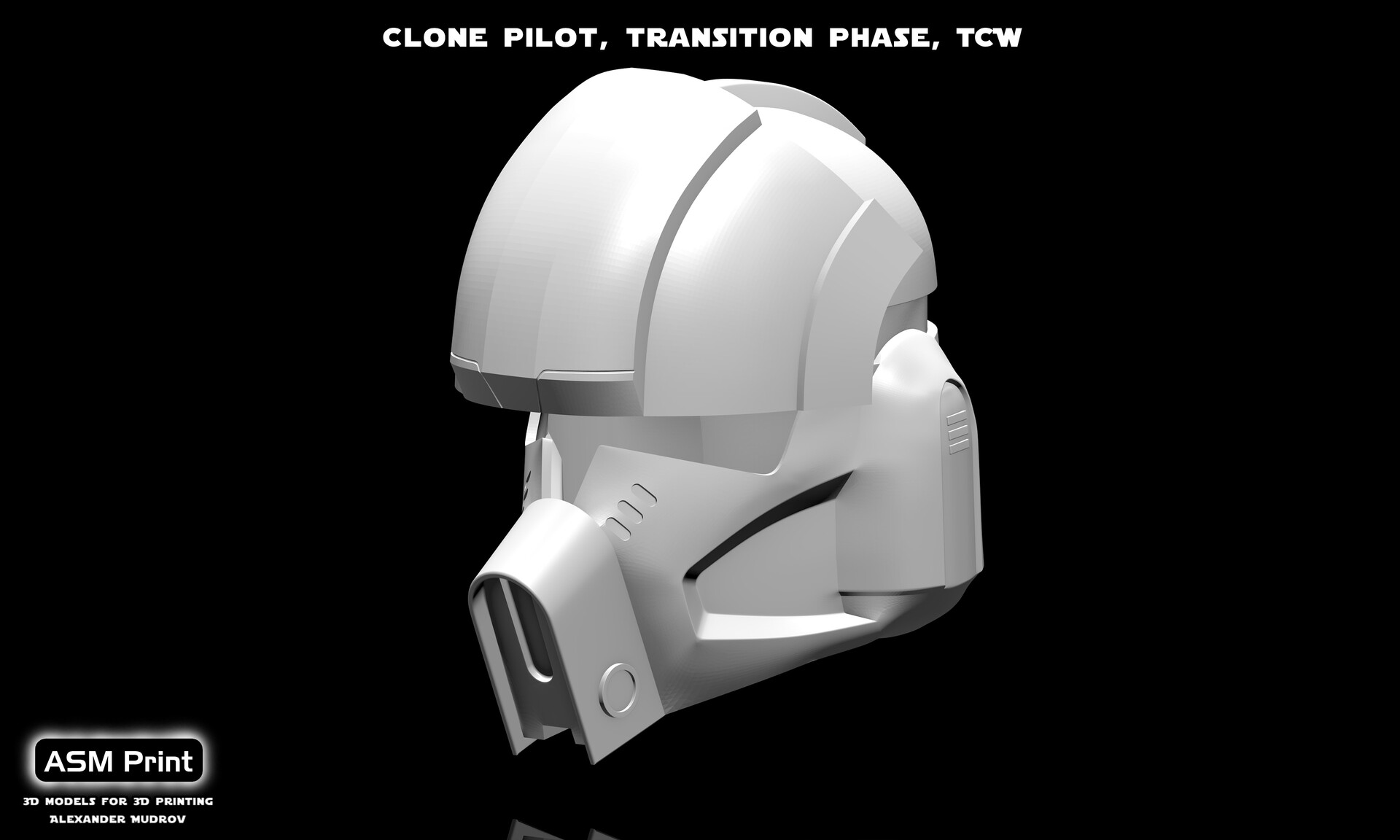 ArtStation Pilot clone helmet TCW animated series