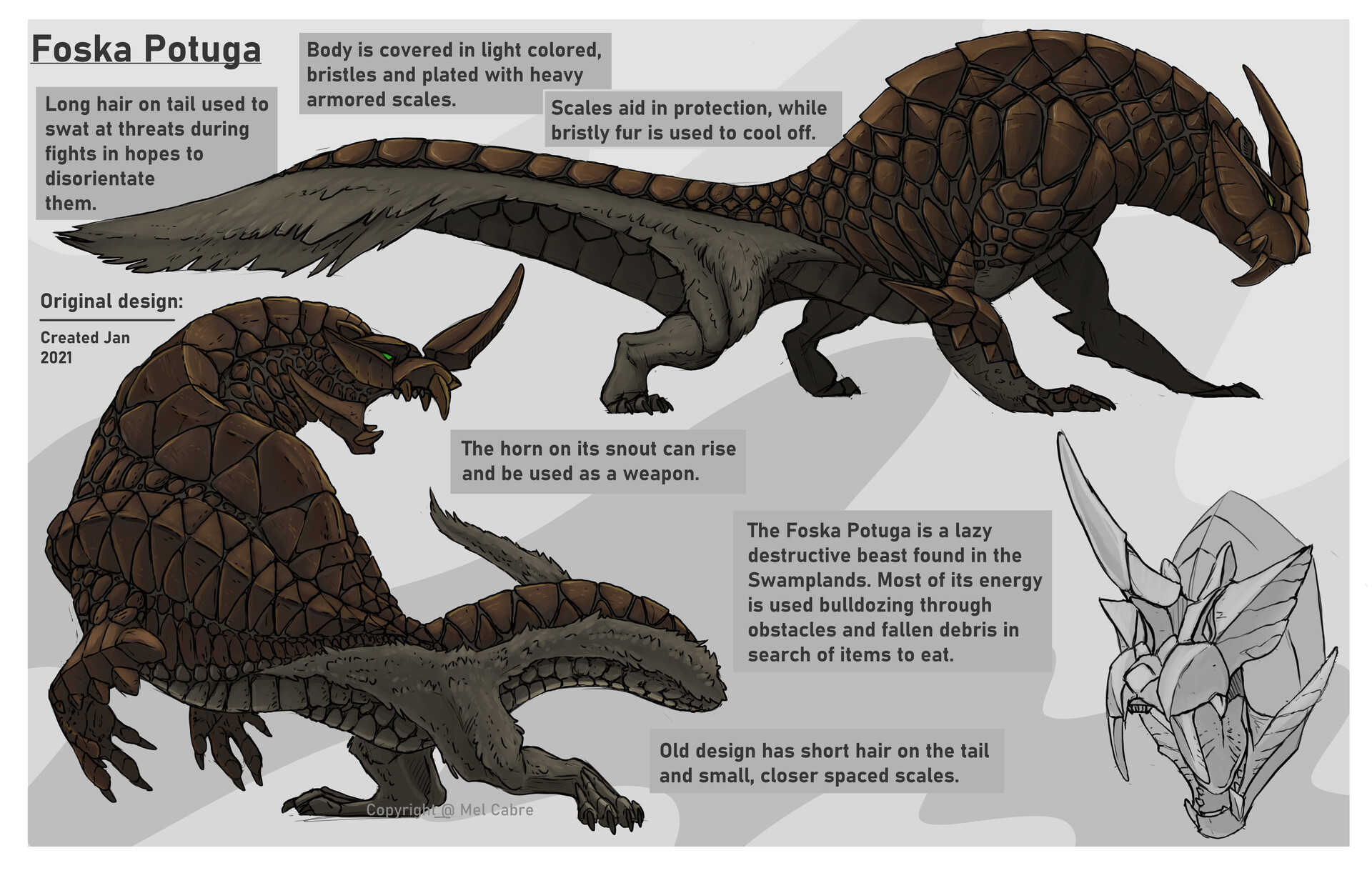 Artstation - Original Creature Design: Foska Potuga