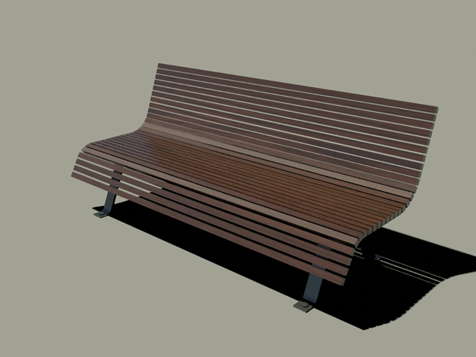 ArtStation - Park Bench