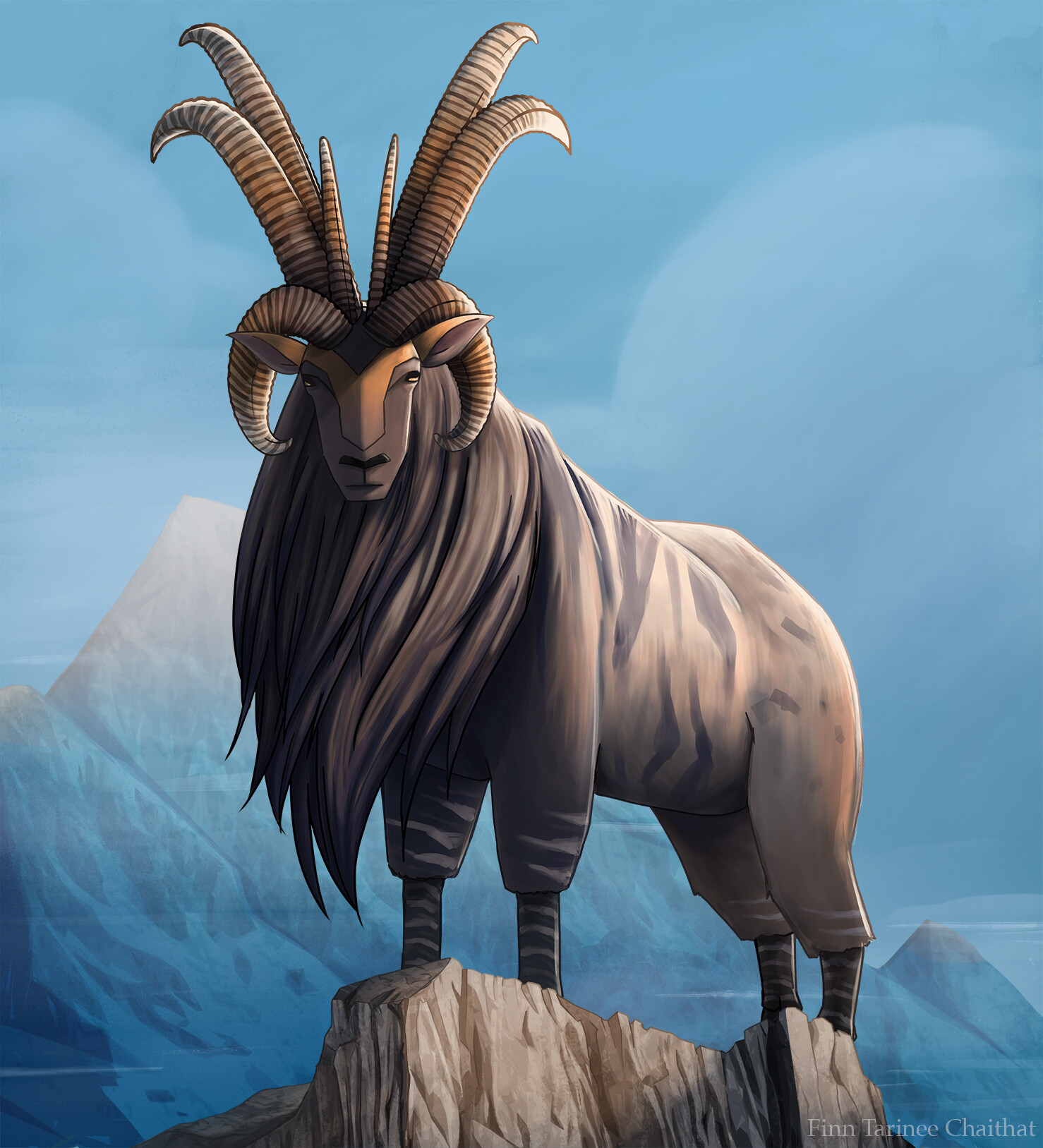 ArtStation - Rideable Mountain Goat