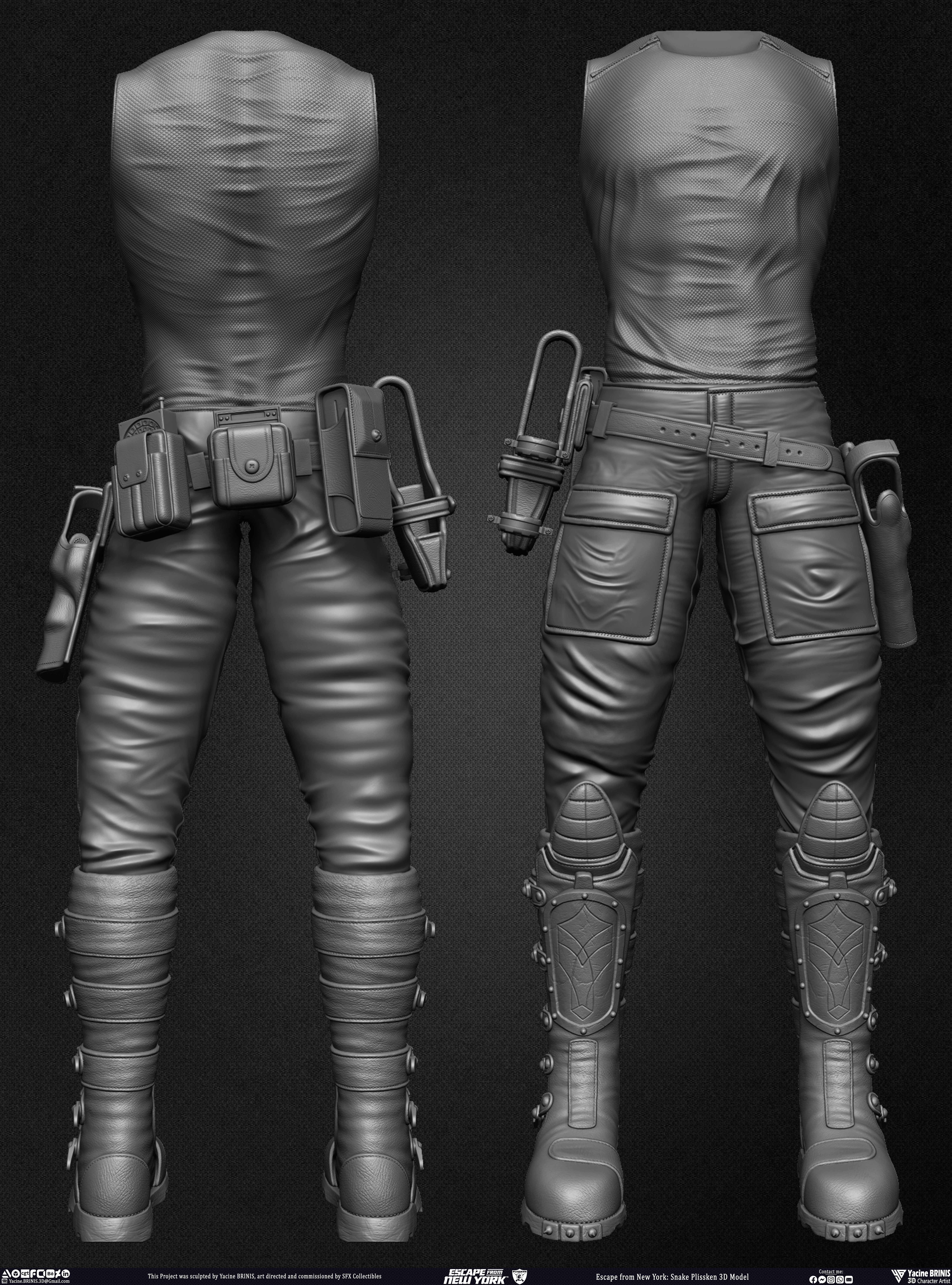 Escape from New York Snake Plissken sculpted by Yacine BRINIS 017