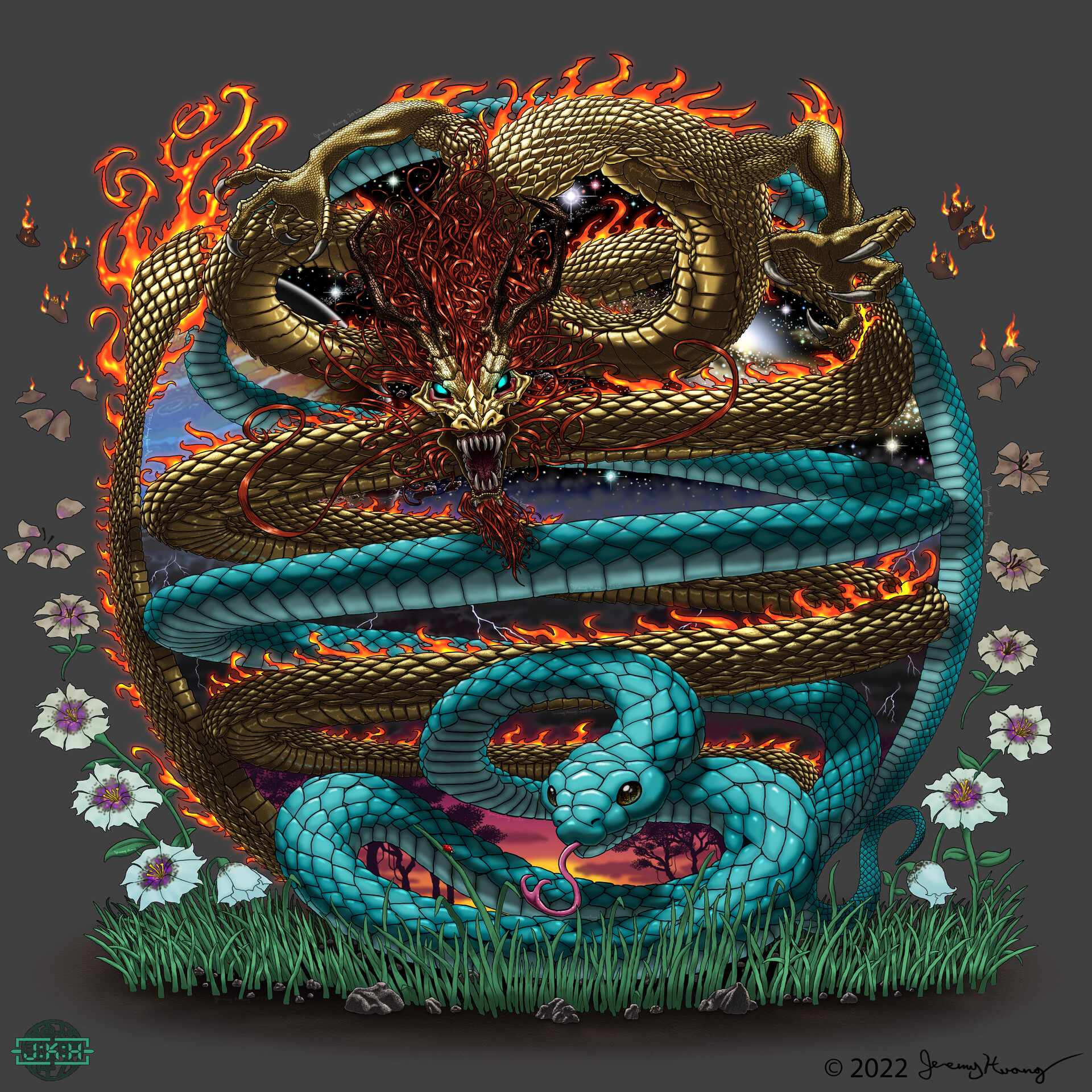 ArtStation - Dragon Serpent Design Concept
