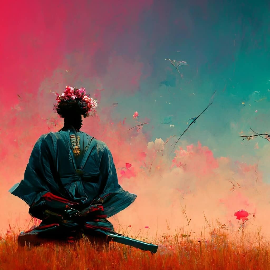 ArtStation Samurai Meditation