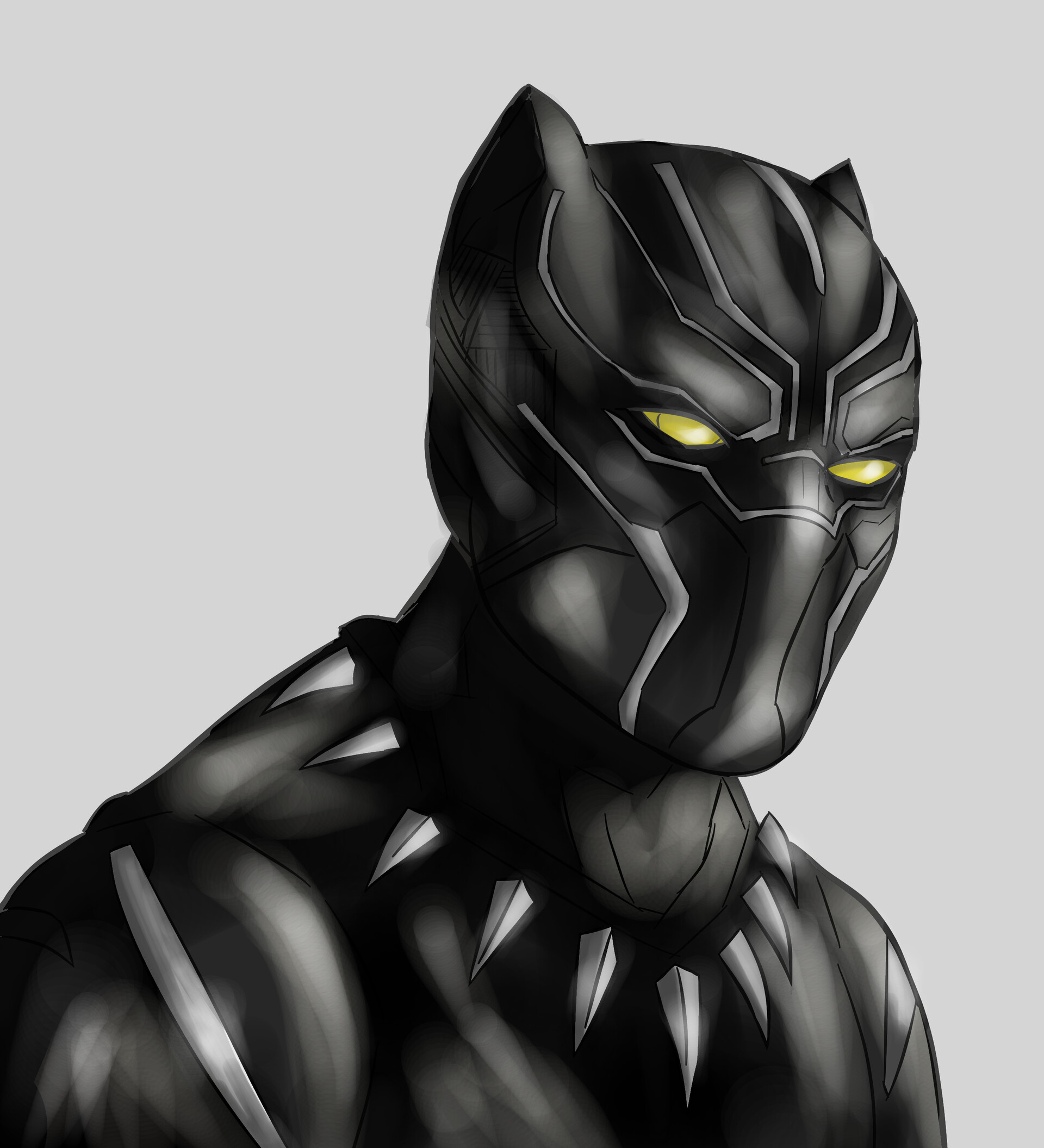 ArtStation - illustration Black panther
