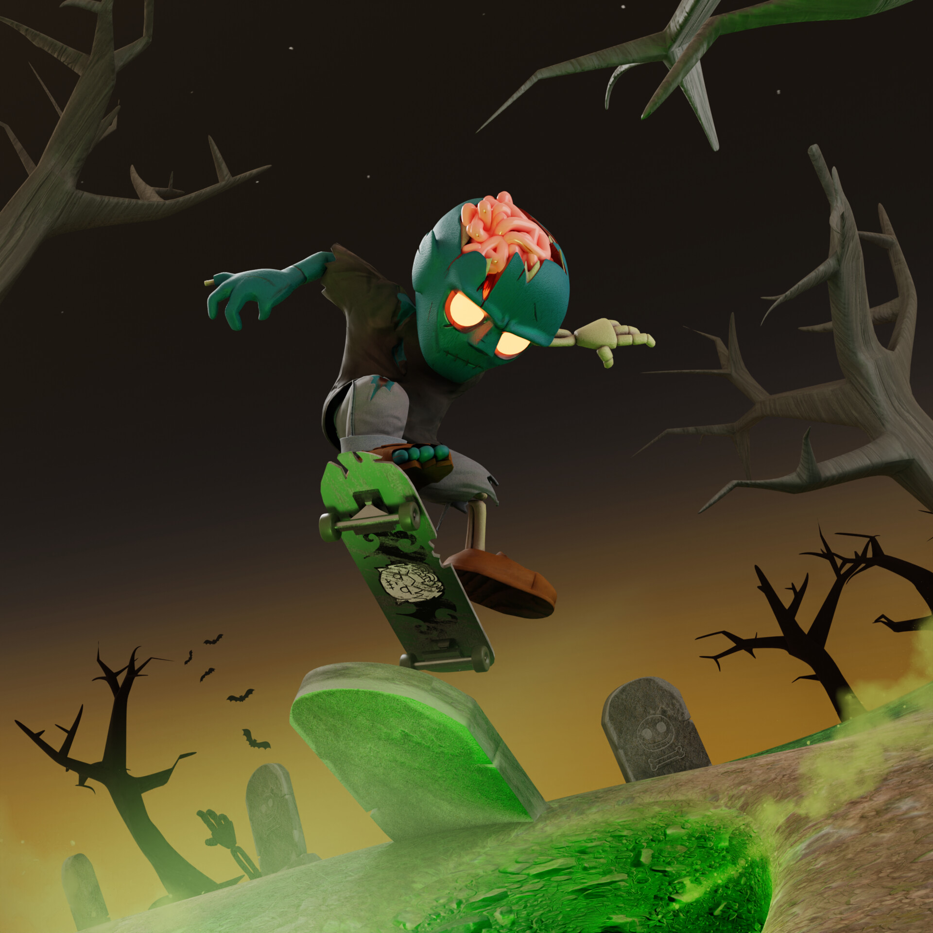 ArtStation Skate Zombie