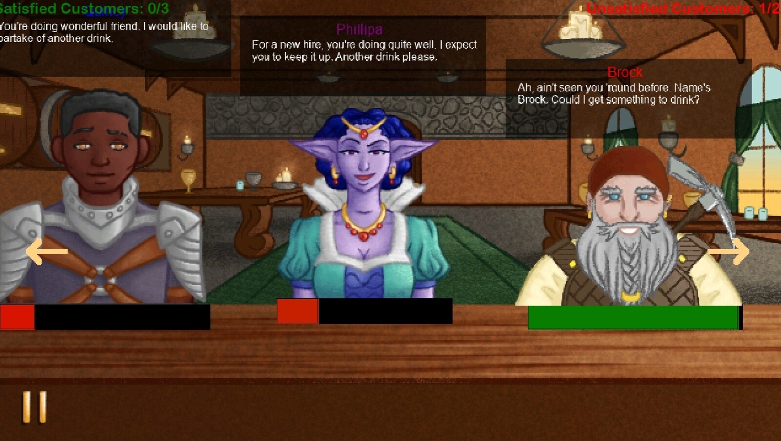 Screenshot with characters