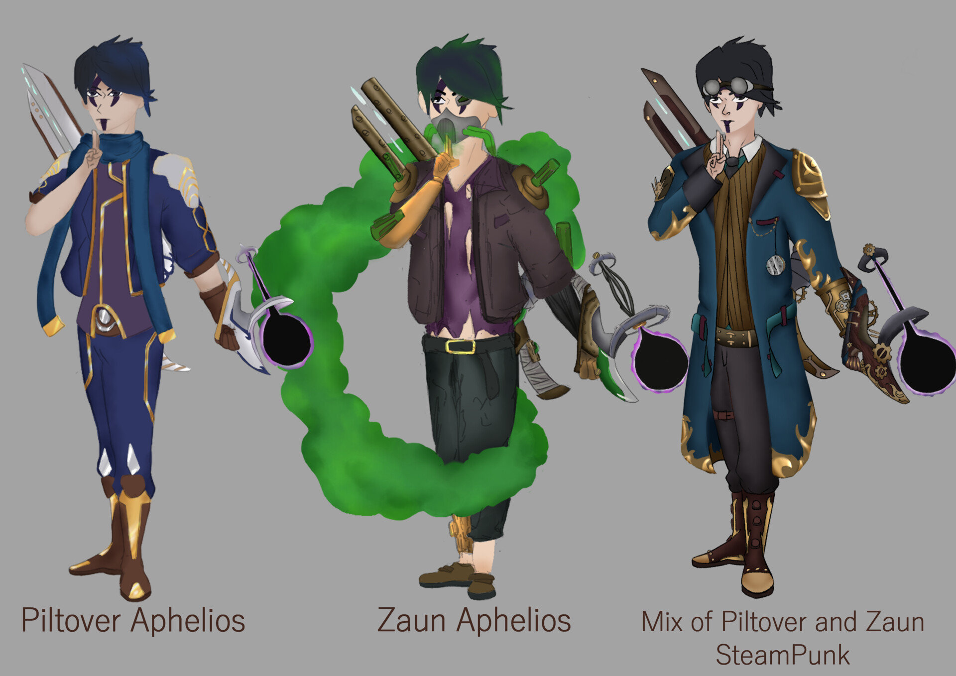 ArtStation Concept Art Aphelios for Arcane Season 2 ( Fanart )