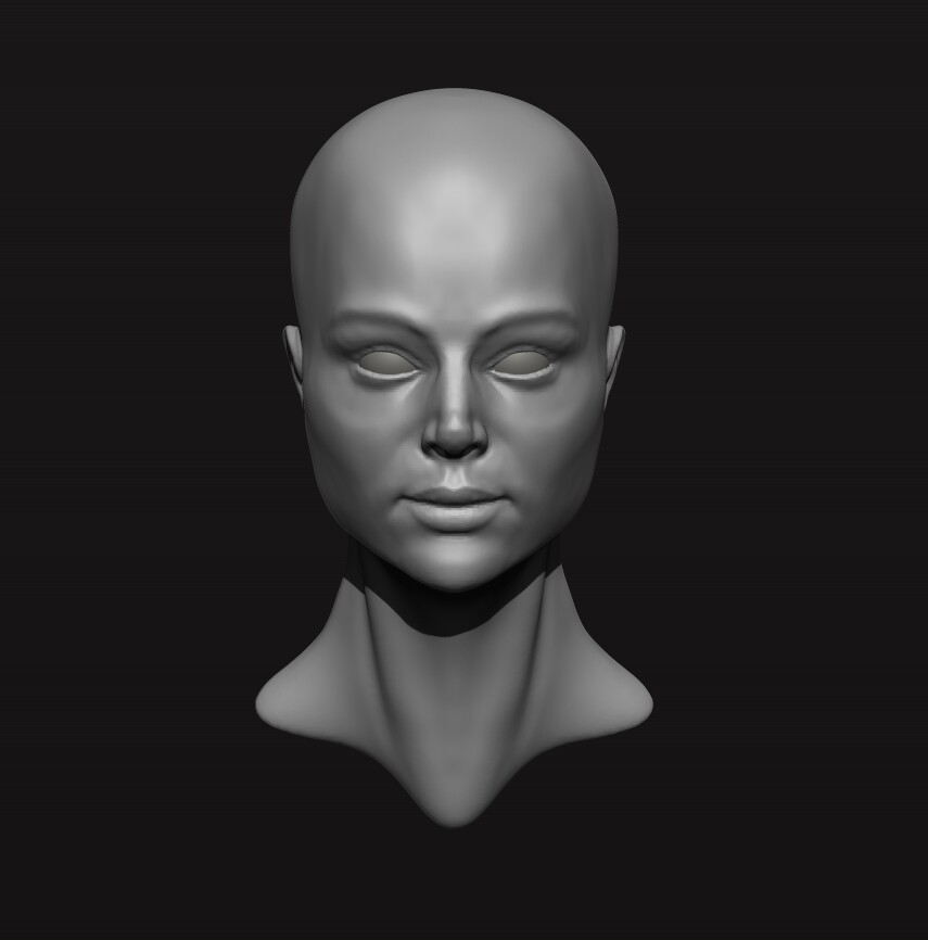 ArtStation face sculpture practice