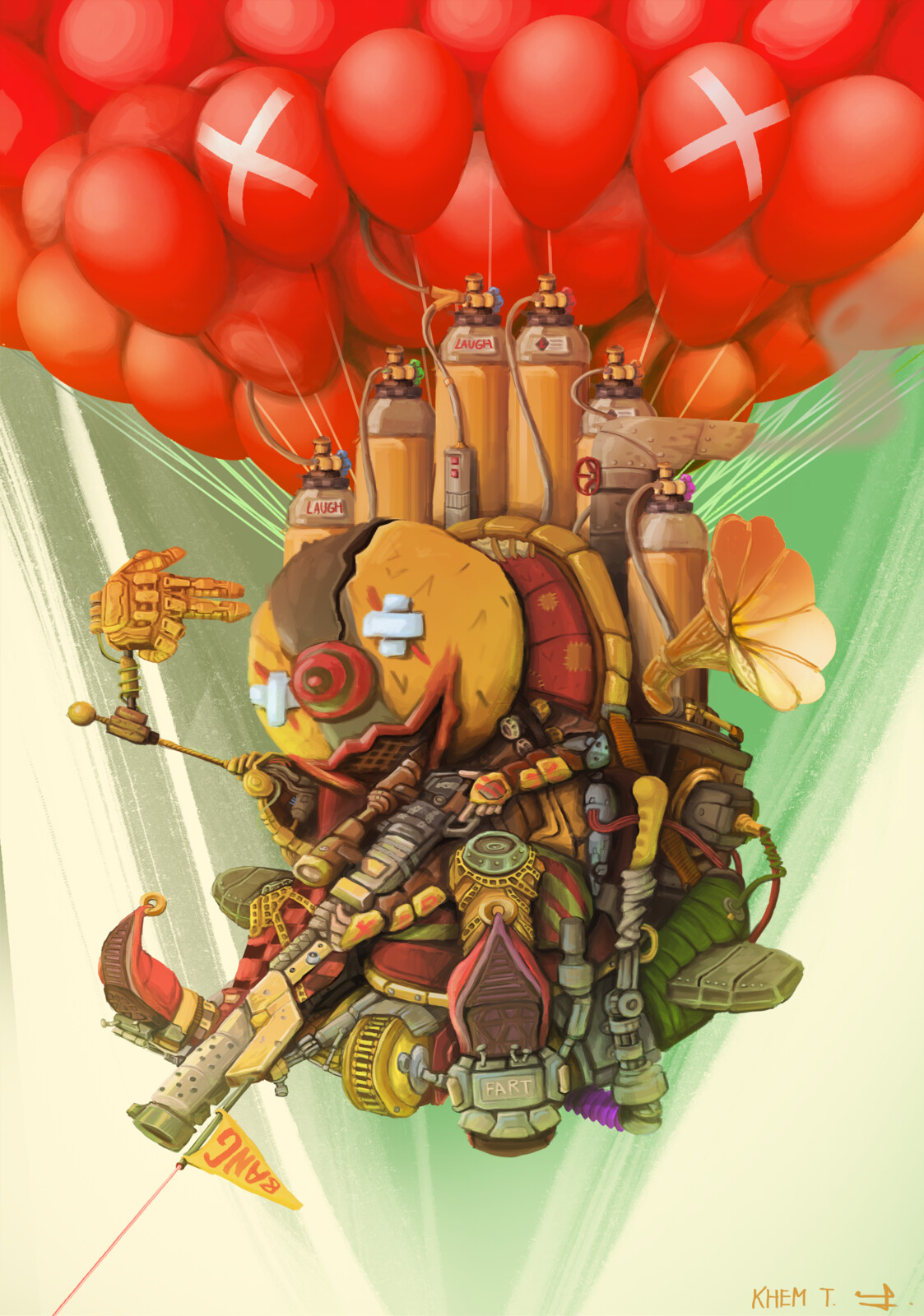 Character design challenge : Balloon Sniper Clown (Fighting Clown)