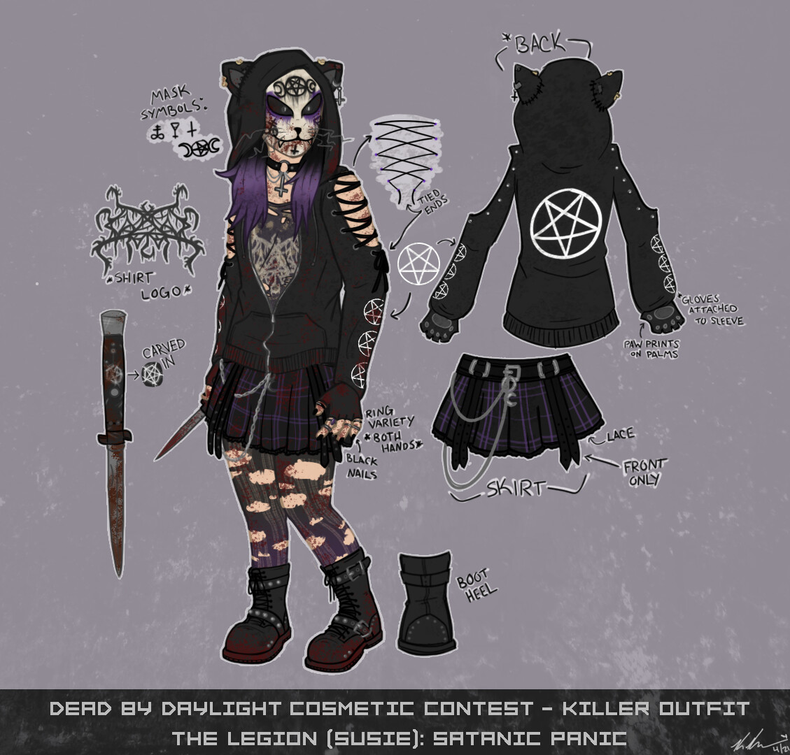 Kate Kruse - Dead by Daylight Cosmetic Contest Entry - The Legion (Susie) 