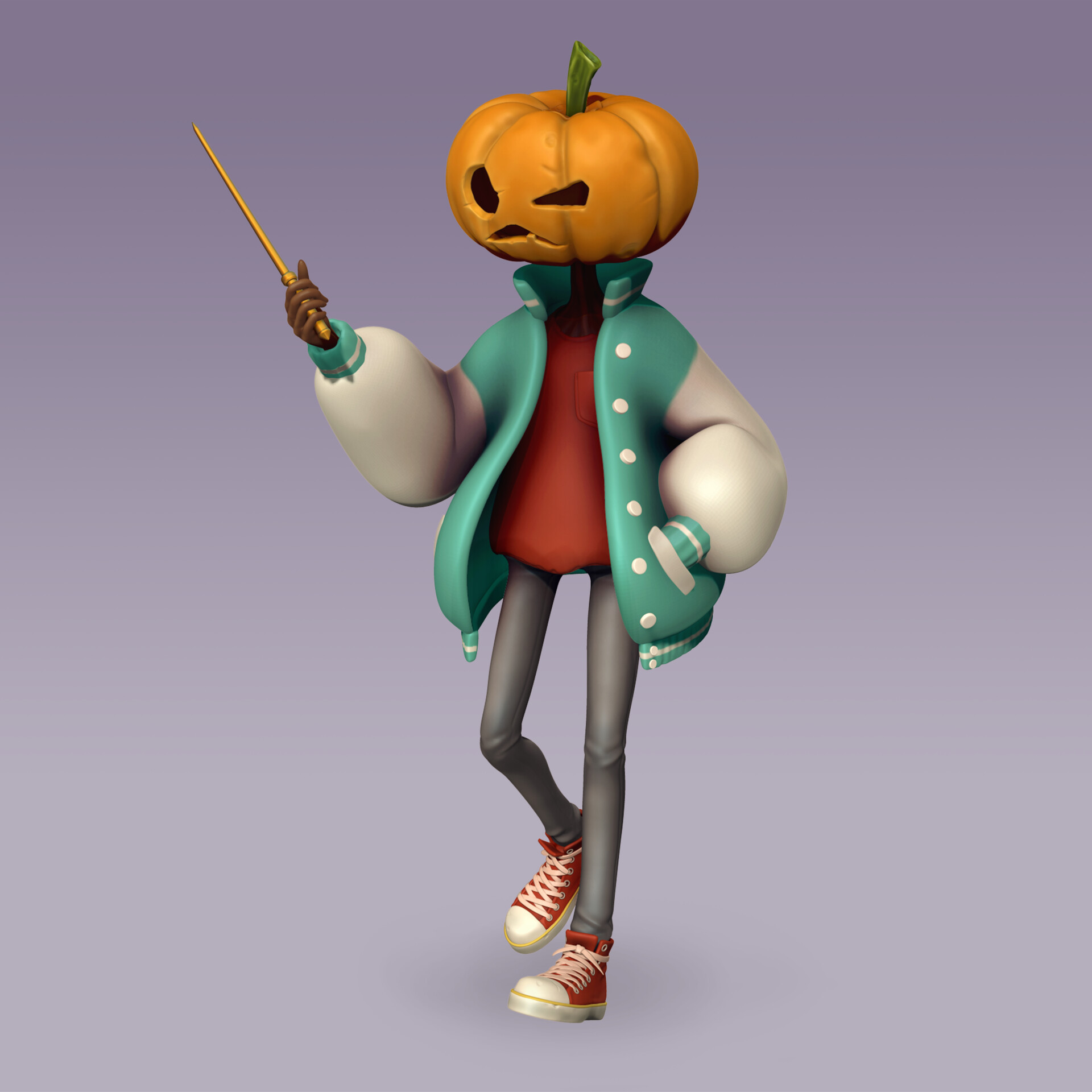 Alba Vicente Halloween Pumpkin Character