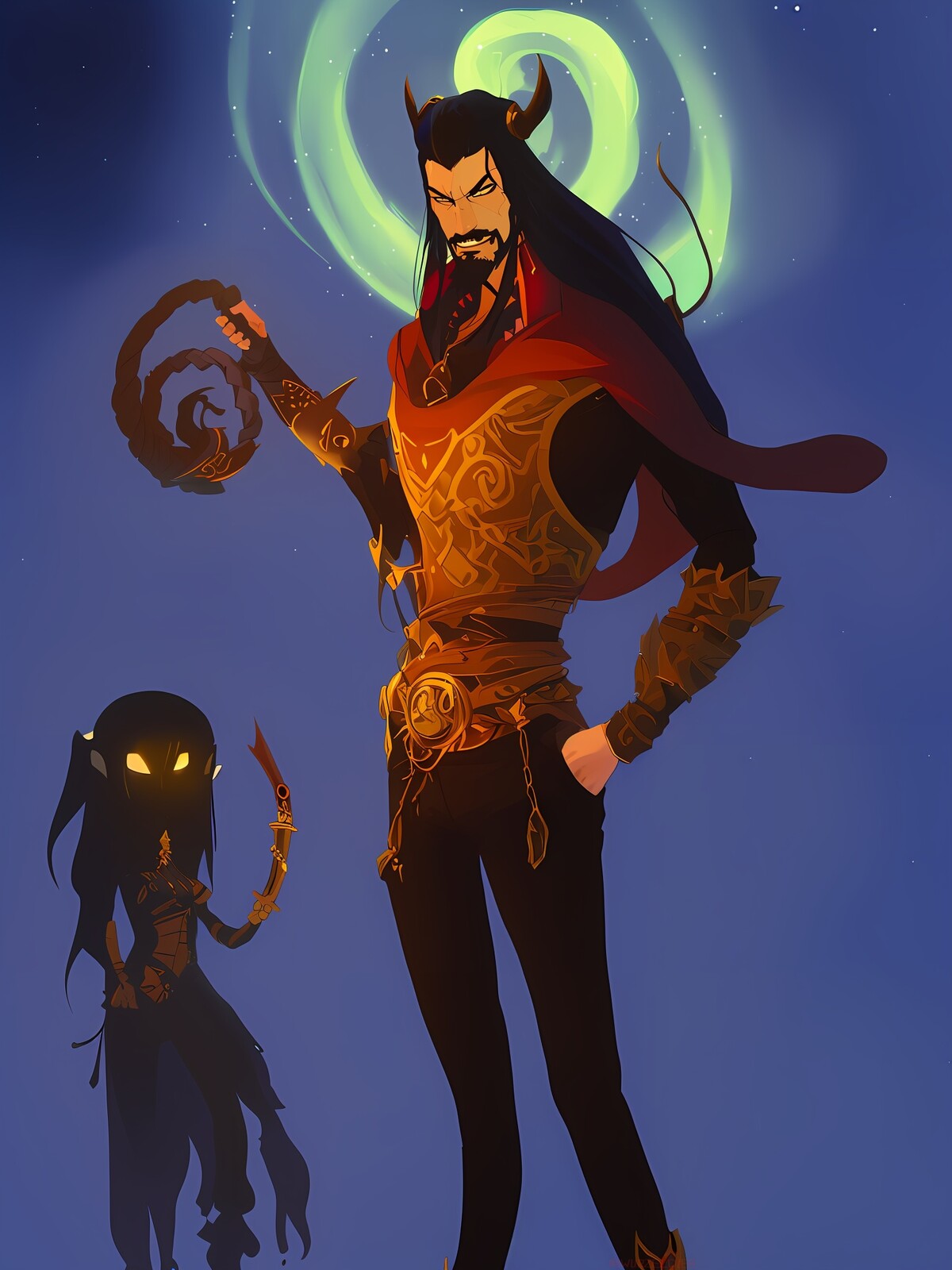 warlock and imp