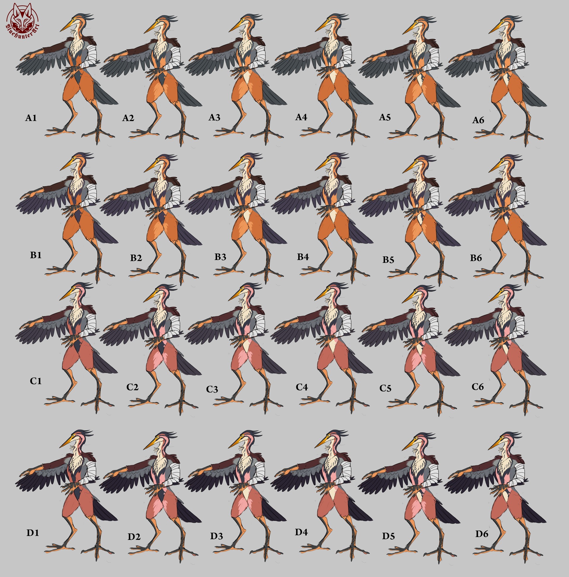Blue Hunter Character Design Ferrant Morteau
