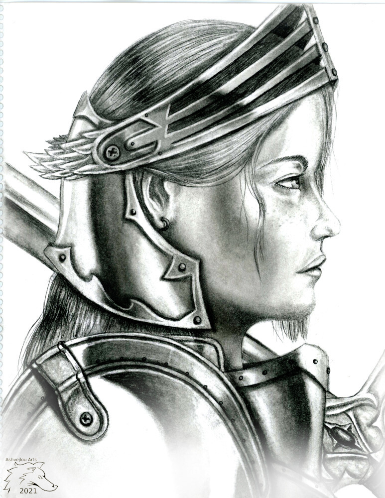 Valkyrie Graphite Sketch