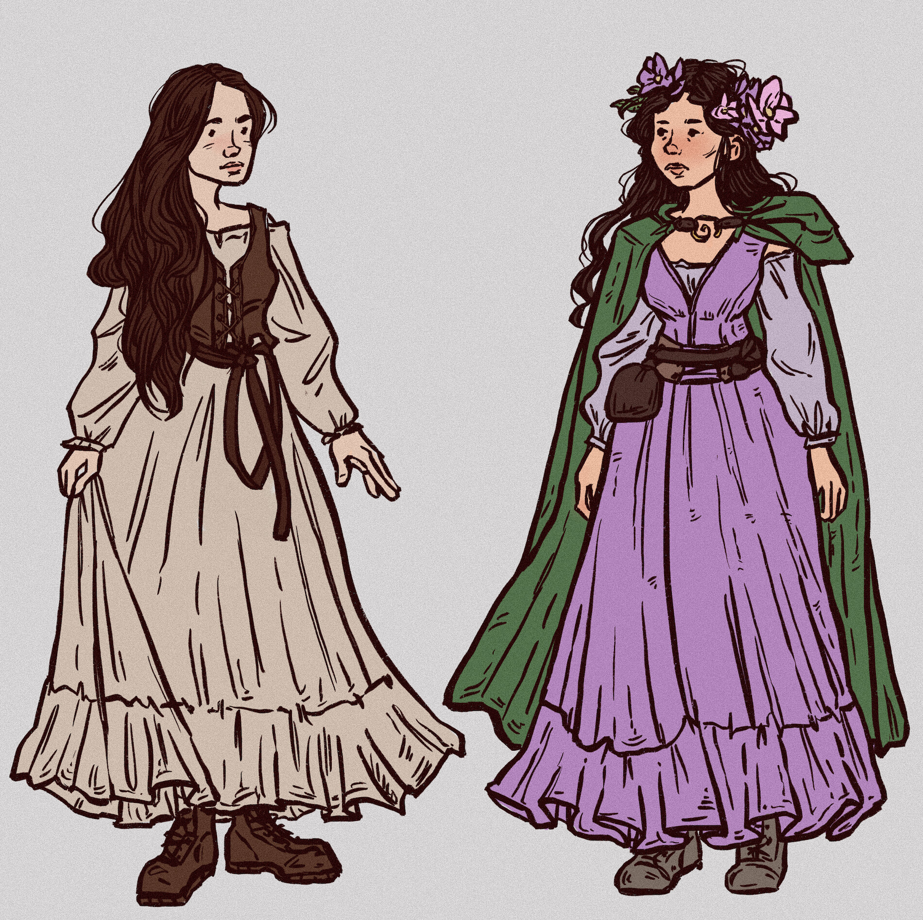 ArtStation - ren fair fashion drawings