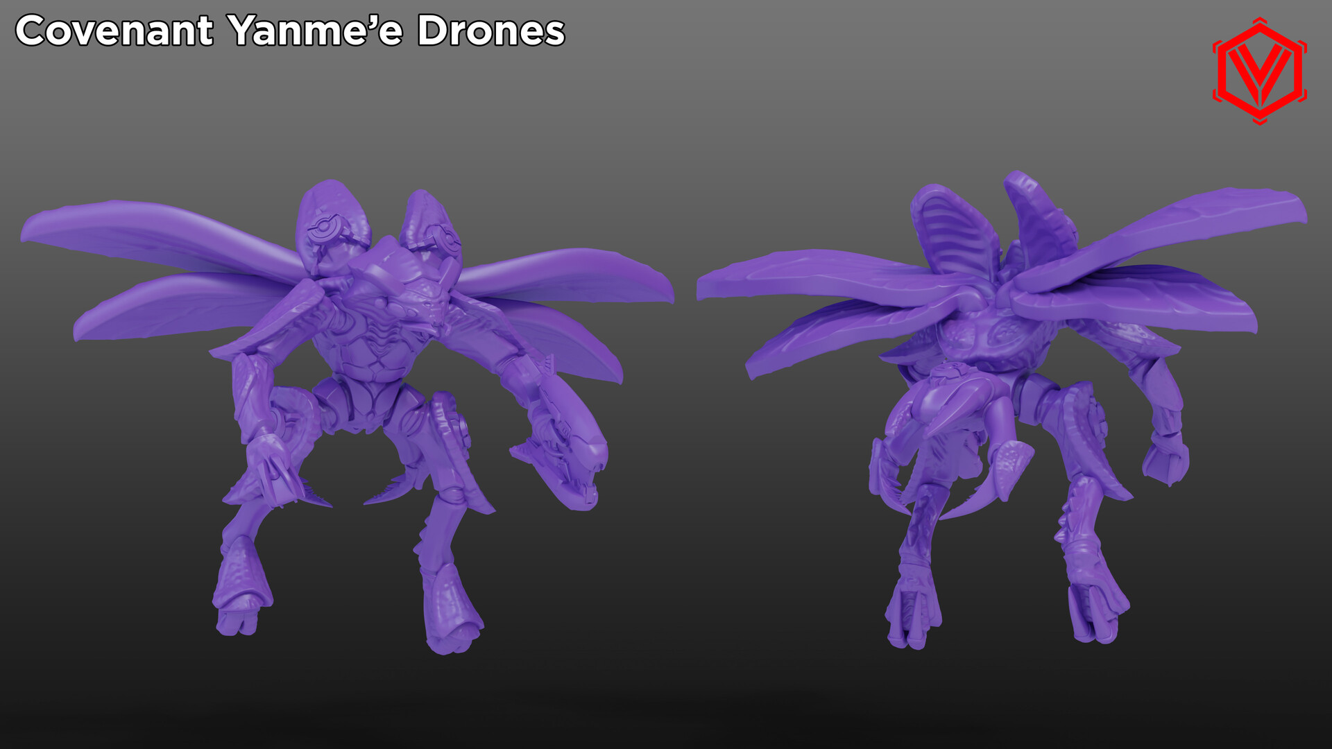 ArtStation Drone Swarm Halo Fan Miniature Sculpt