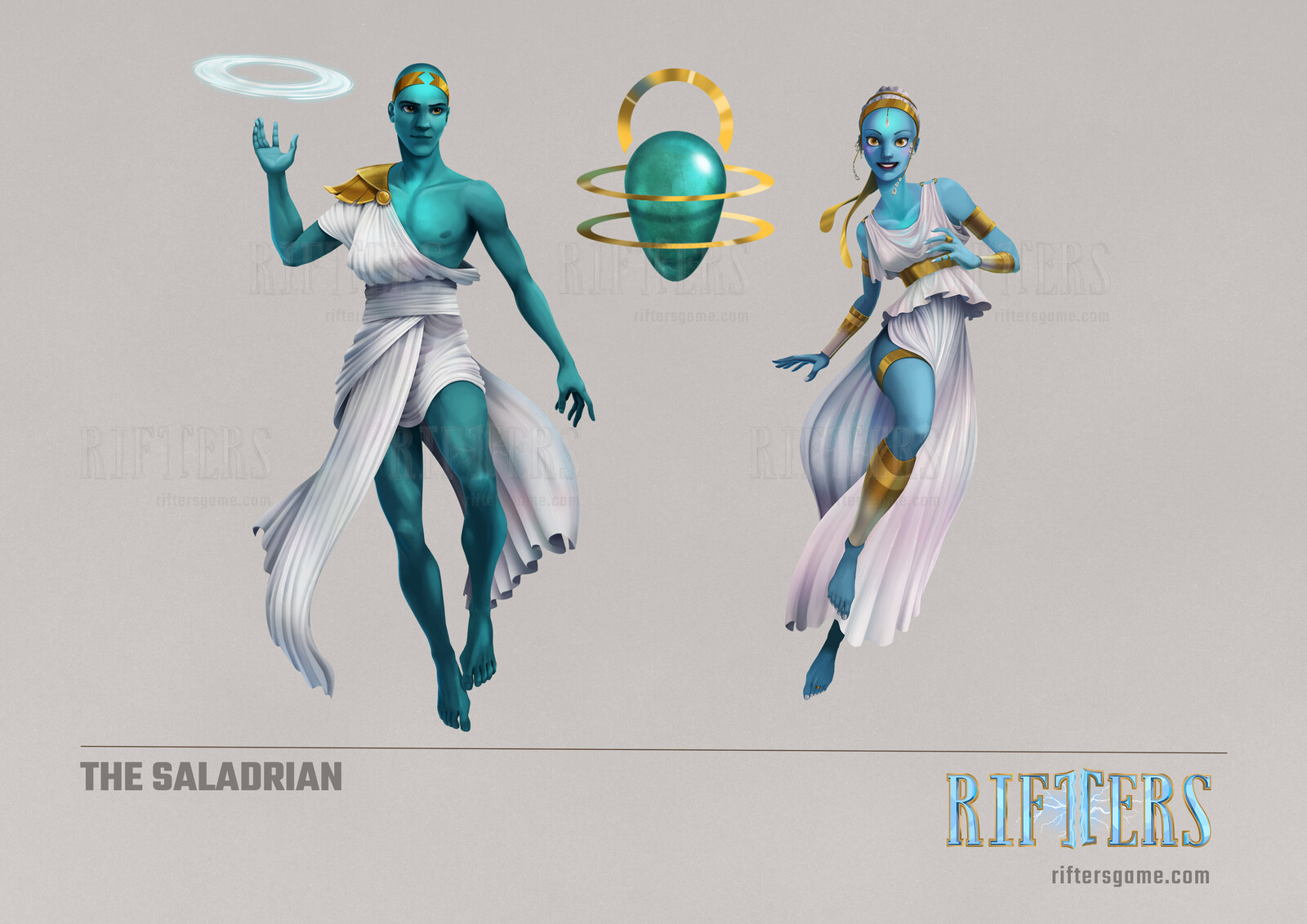 The Saladrian
My odd blue, bald, vegan angels. I got to go nuts with classical Greece inspiration, the minimalistic yet grandiose look of philosophers was perfect for this faction of wise and powerful beings.