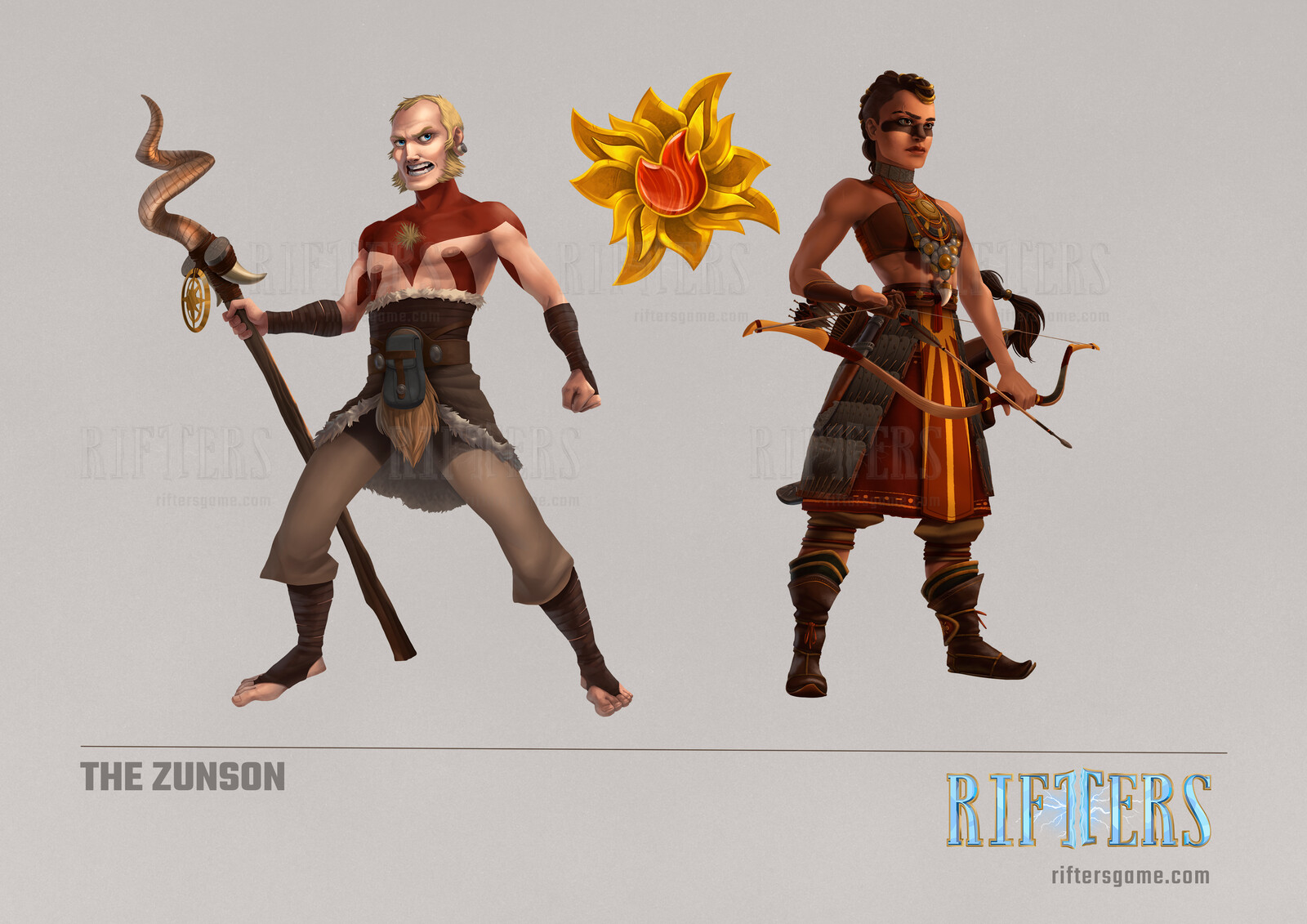 The Zunson where the most fun to work on. I'm a super-geek of the ancient world and anthropology, so it was a treat to develop their world and design. 