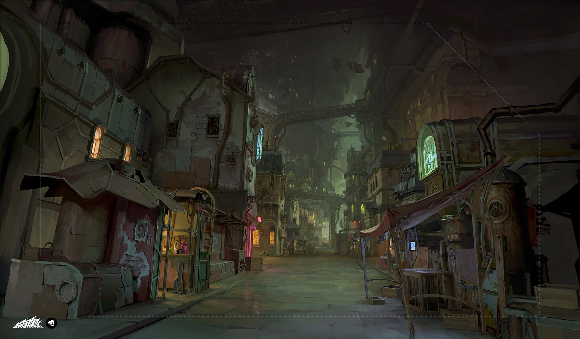 ArtStation - Arcane - Background painting