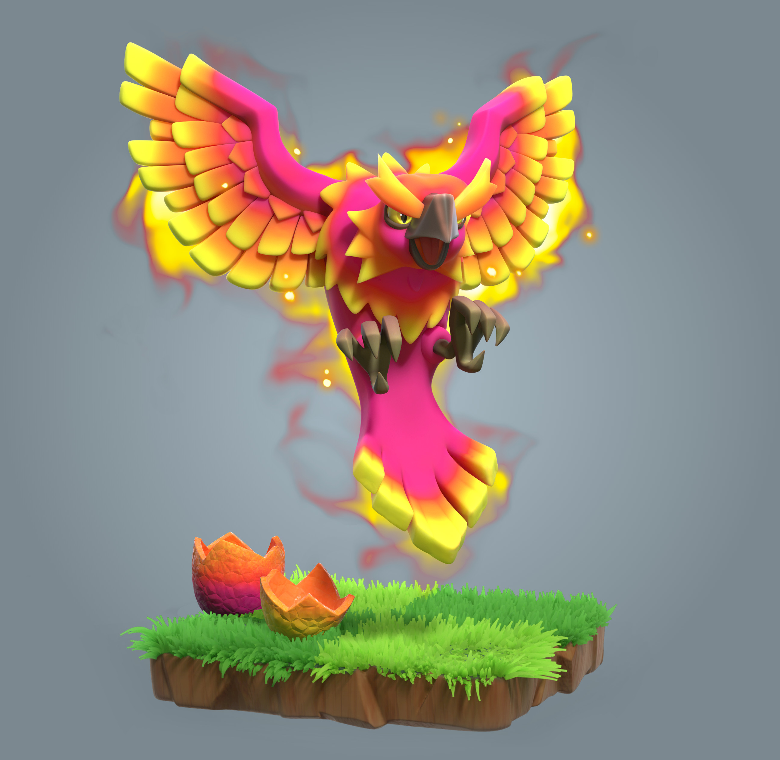 Surface Digital Clash of Clans : Phoenix Surface Digital Clash of Clans : Phoenix